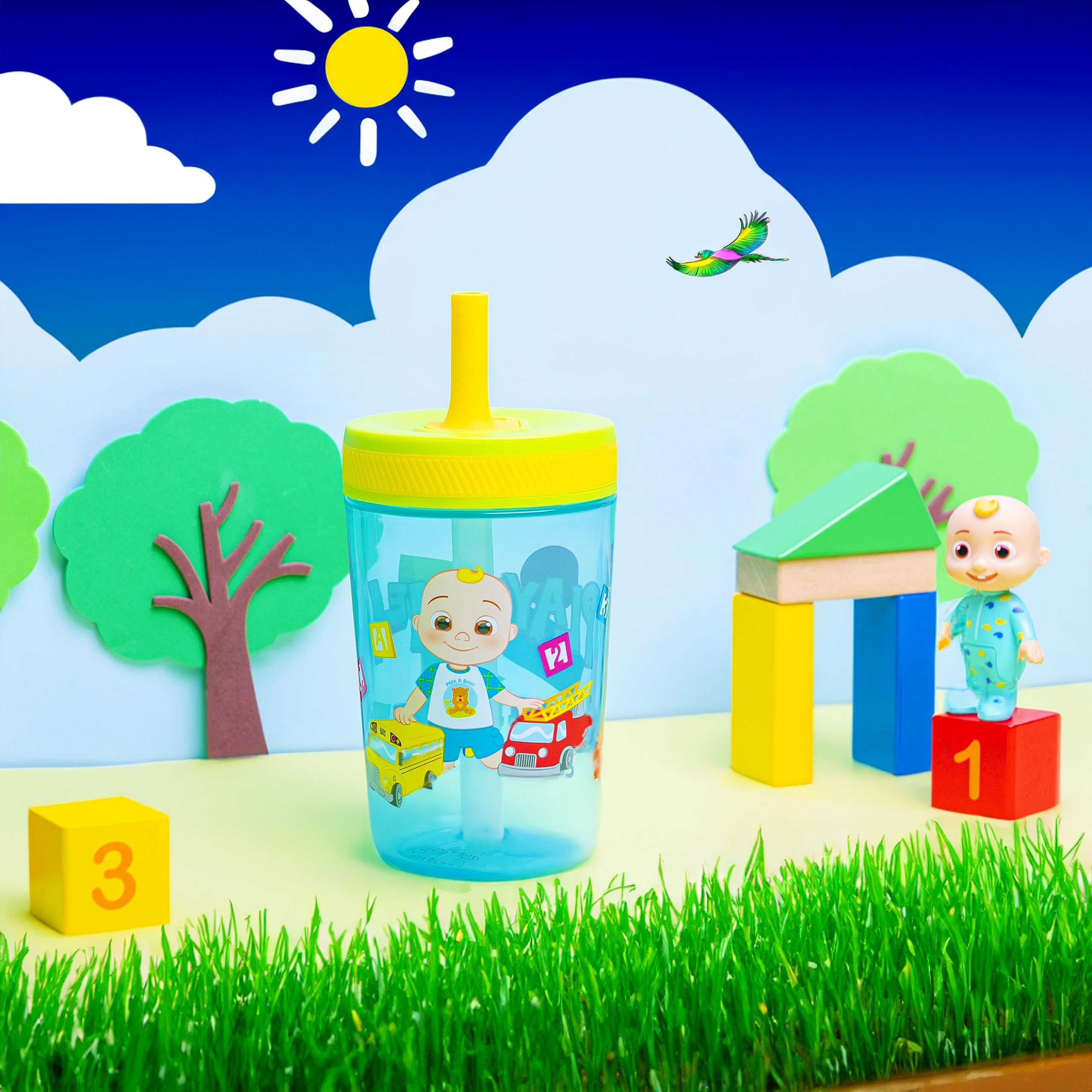 Foto 6 | Set De Vasos Zak Designs Cocomelon Kelso De 450 Ml Para Niños - Venta Internacional.