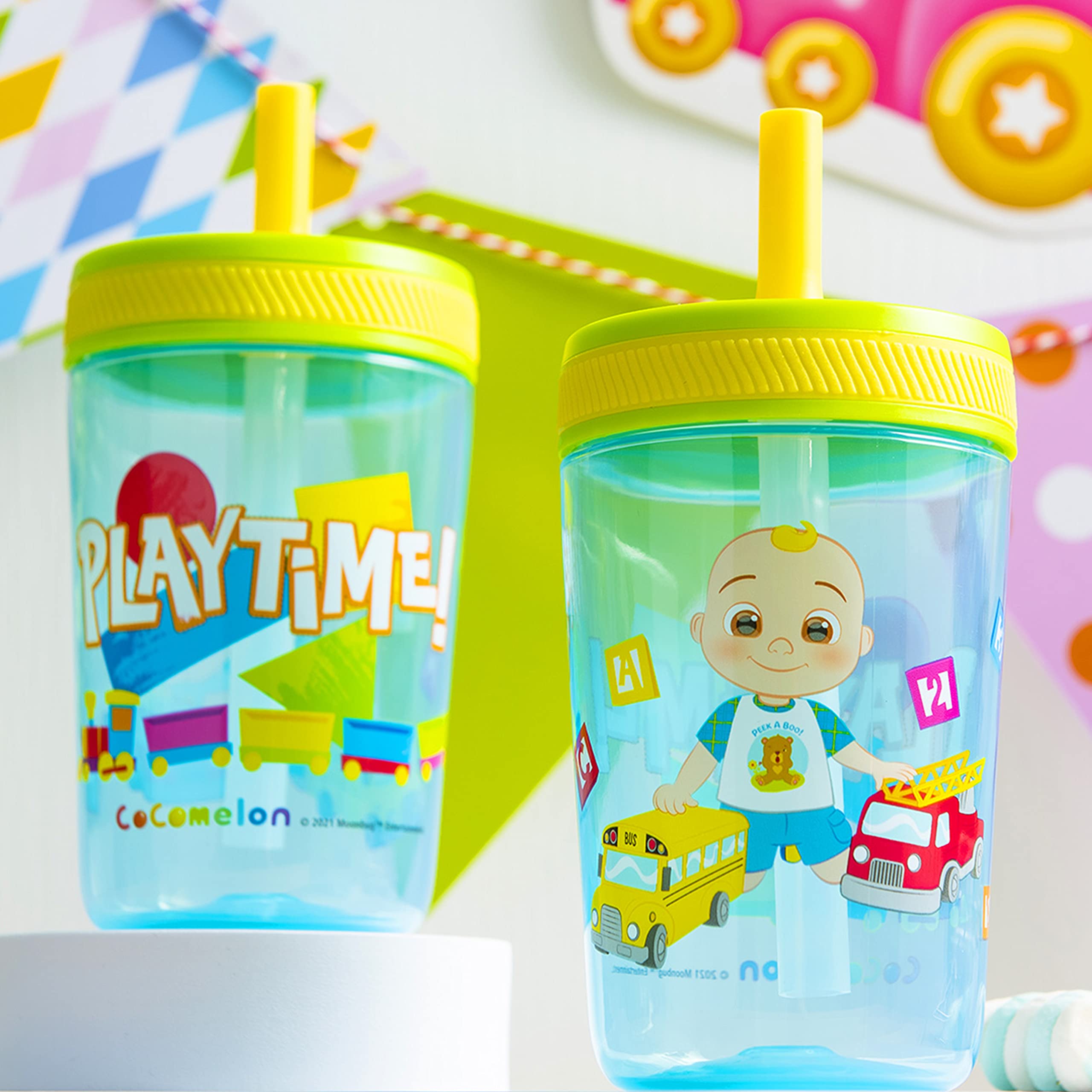 Foto 7 | Set De Vasos Zak Designs Cocomelon Kelso De 450 Ml Para Niños - Venta Internacional.