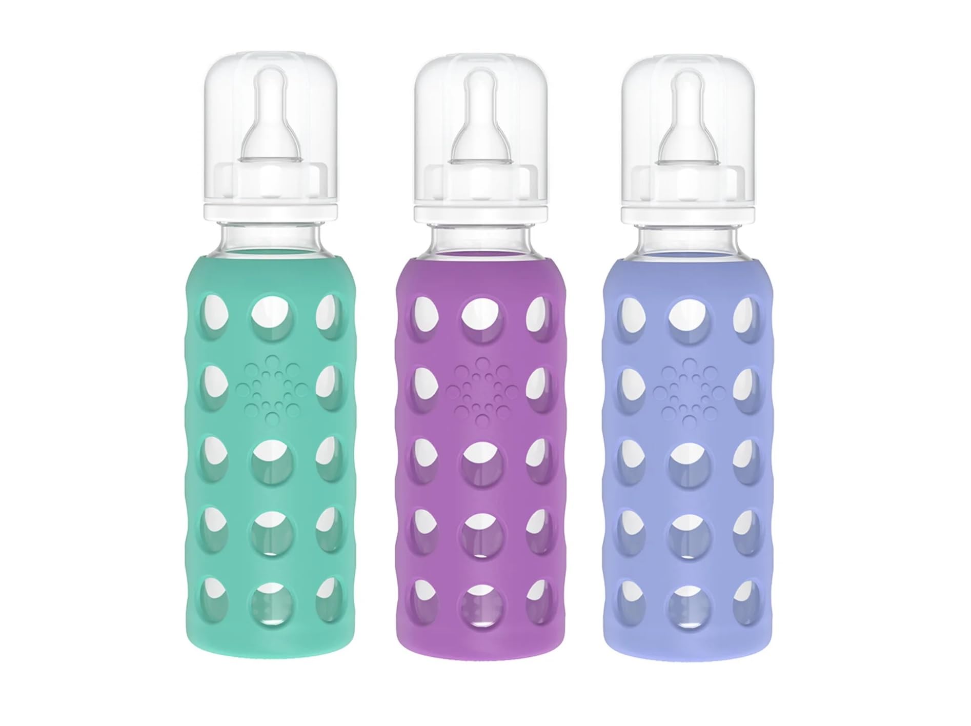 Biberones Lifefactory De Vidrio Con Silicona De 9 Onzas, Paquete De 3 - Venta Internacional.