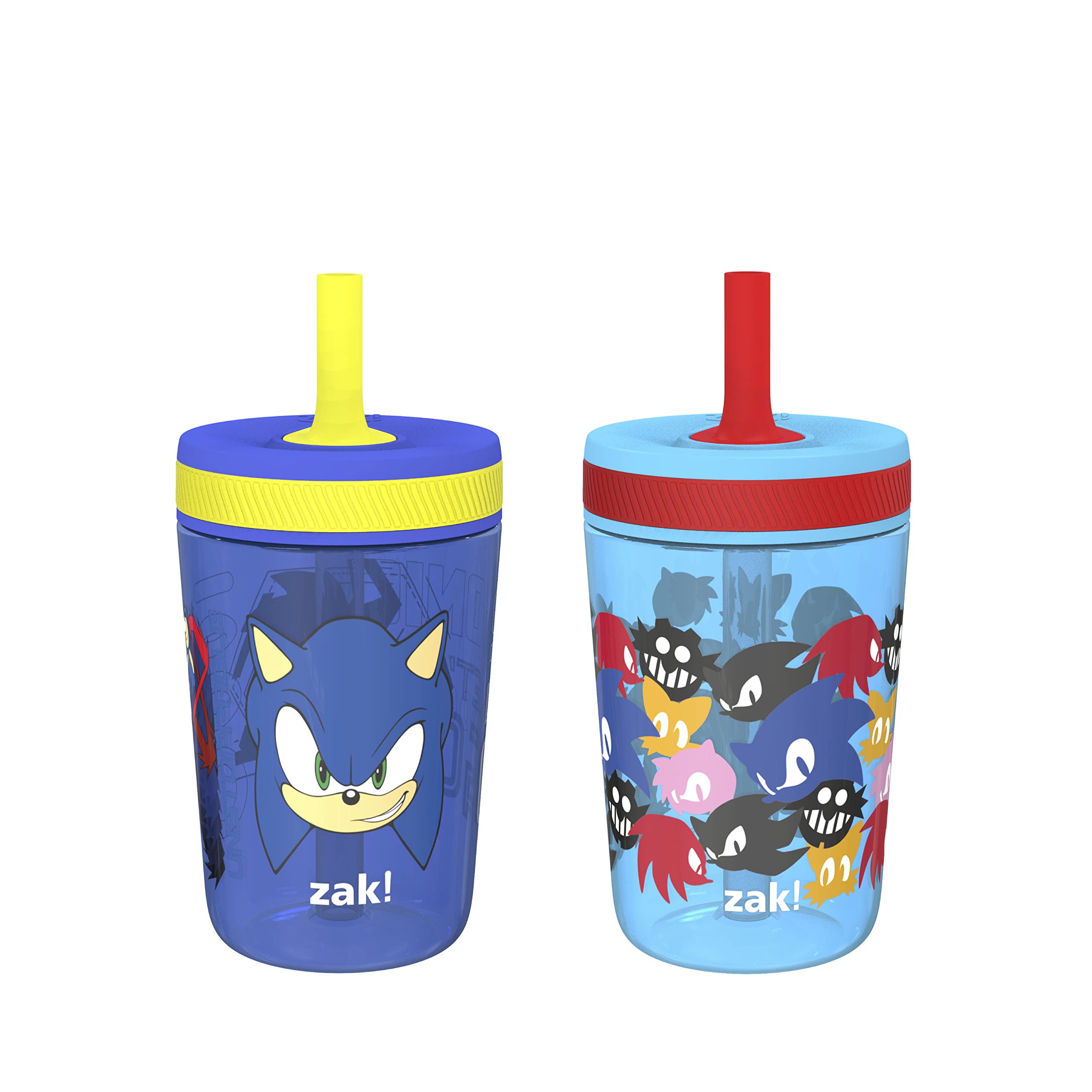 Foto 2 pulgar | Vaso Zak Designs Sonic The Hedgehog Kelso, 450 Ml, Paquete De 2 - Venta Internacional.