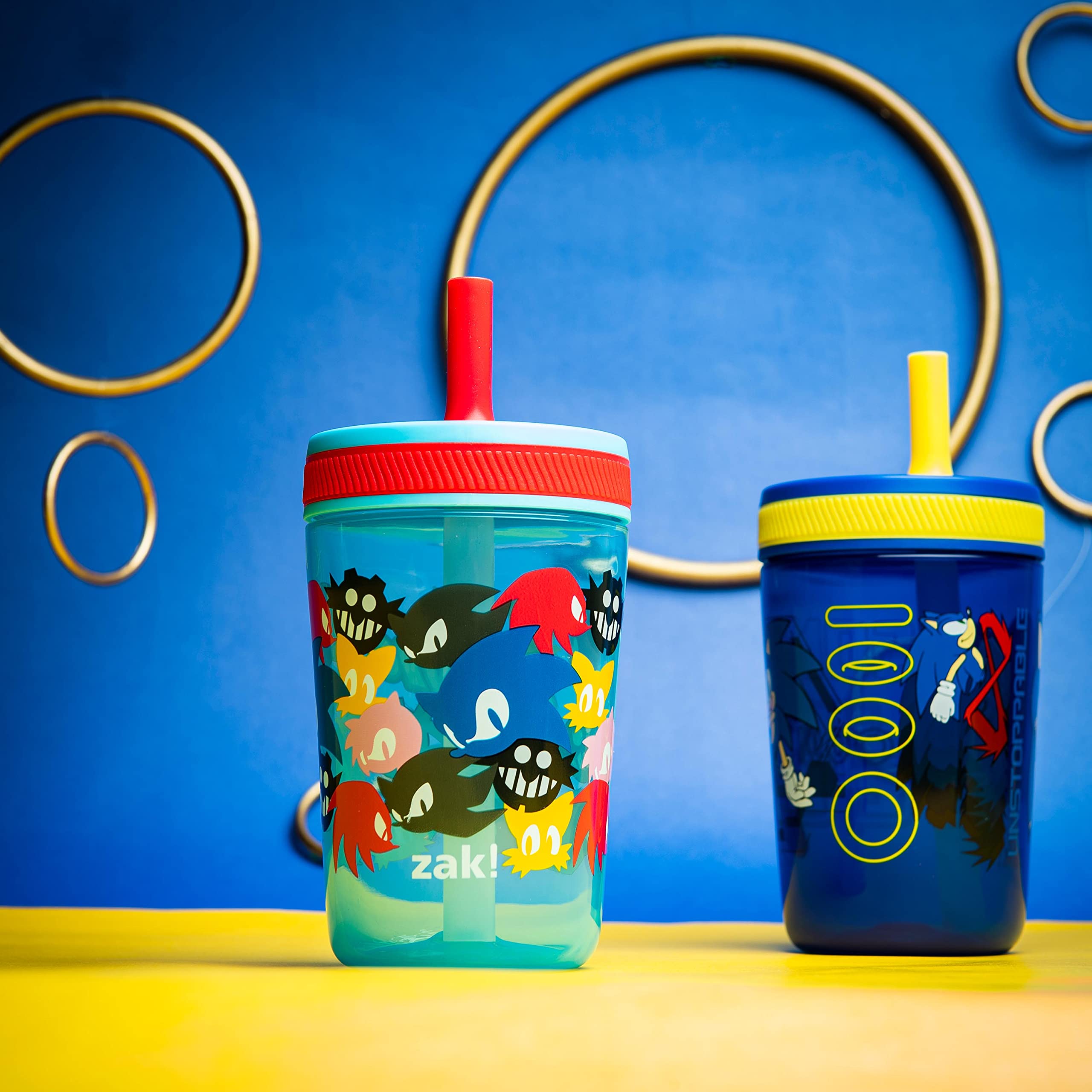Foto 4 pulgar | Vaso Zak Designs Sonic The Hedgehog Kelso, 450 Ml, Paquete De 2 - Venta Internacional.