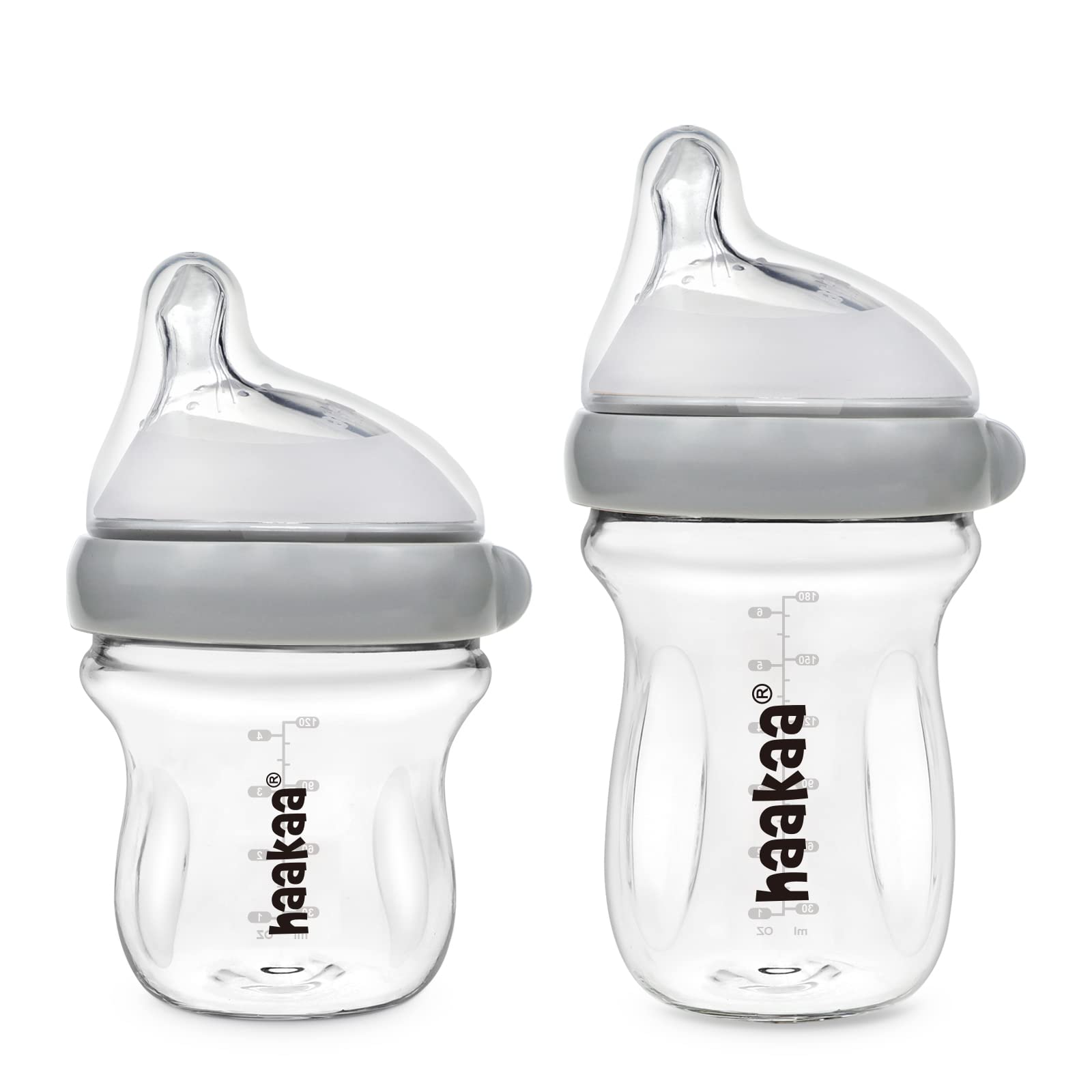 Foto 1 | Set De Biberones Haakaa Gen.3 De Vidrio Natural De 125 Ml Y 180 Ml - Venta Internacional.