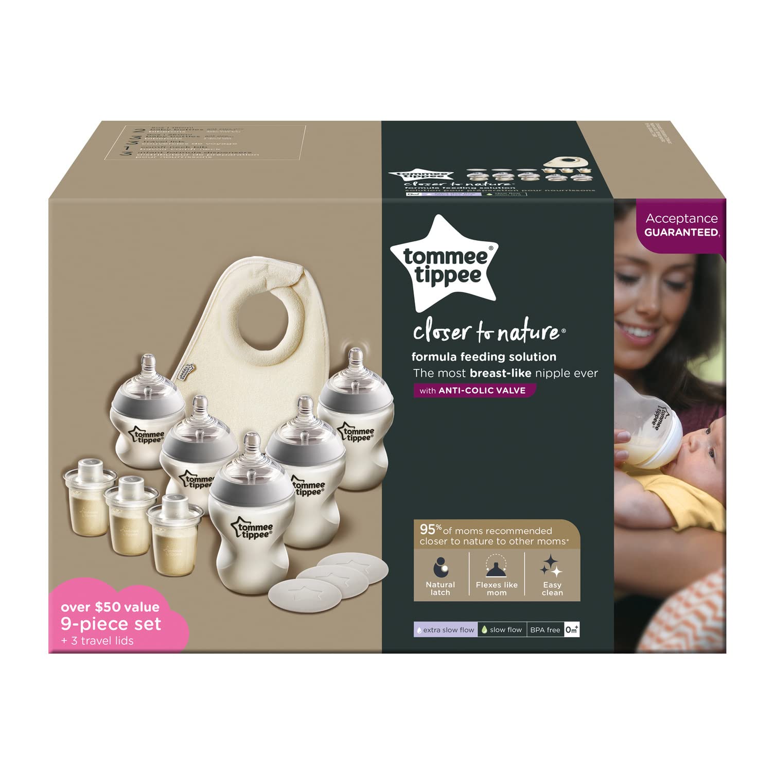 Foto 7 | Set de Biberones Tommee Tippee Closer To Nature con Accesorios - Venta Internacional