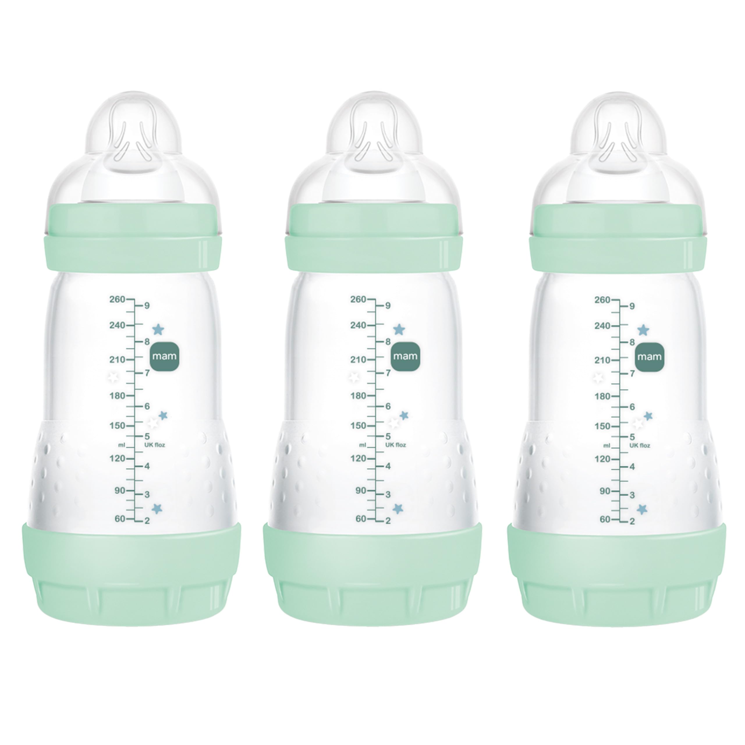 Foto 2 pulgar | Biberón Mam Easy Start Anticólico 270 Ml (paquete De 3), Color Azul - Venta Internacional.