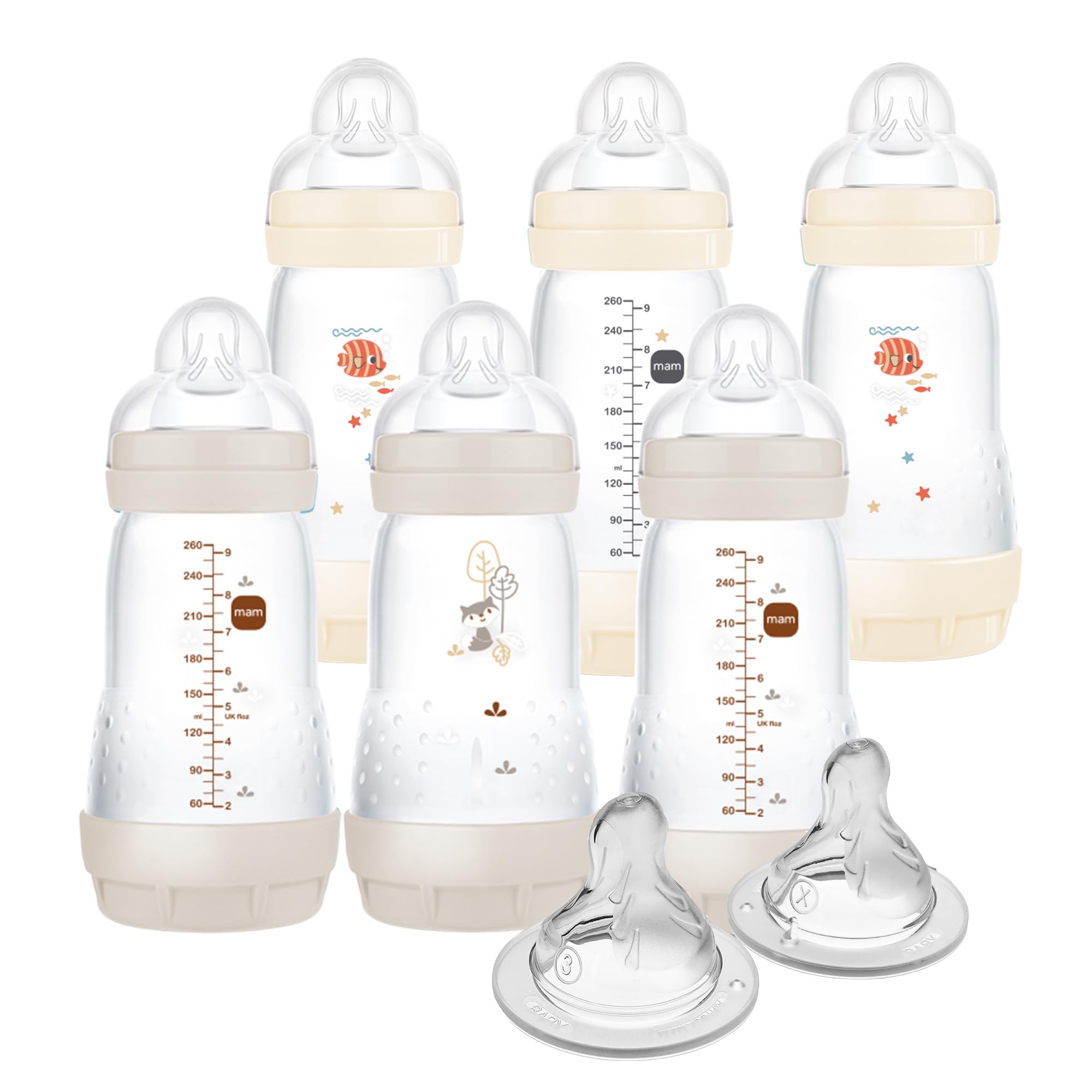Foto 1 | Biberón Mam Easy Start Anticólico 270 Ml Con 2 Tetinas - Venta Internacional.