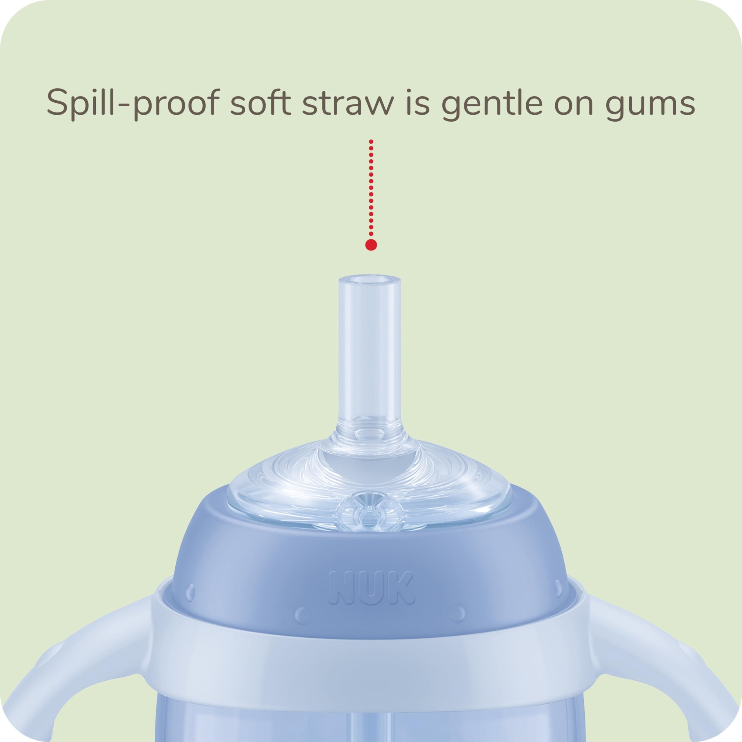 Foto 6 pulgar | Pajita Nuk Learner Para Niños Pequeños, 300 Ml, Con Pajita Blanda De Más De 8 M - Venta Internacional.
