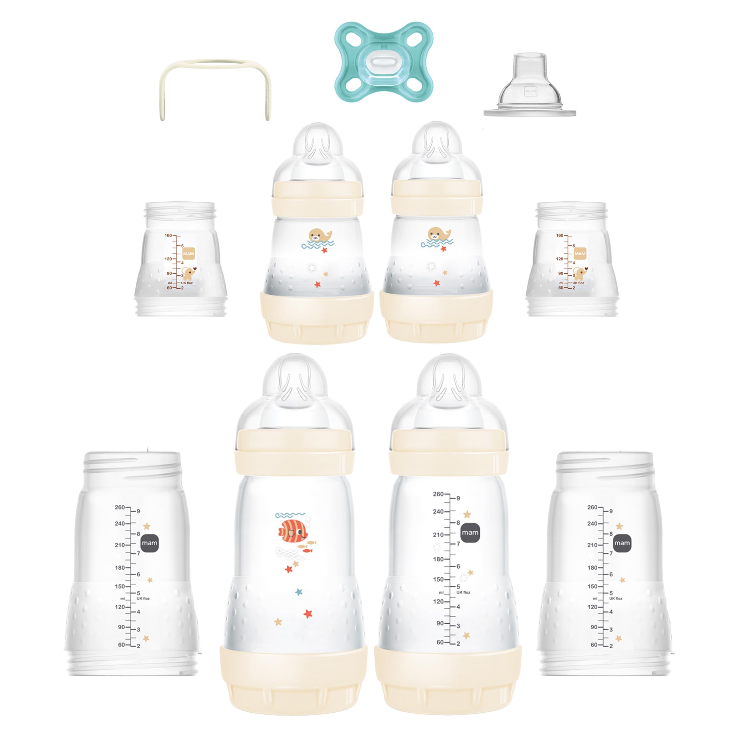 Foto 2 pulgar | Set de Biberones Mam Grow de 0 a 4 Meses 11 Piezas - Venta Internacional