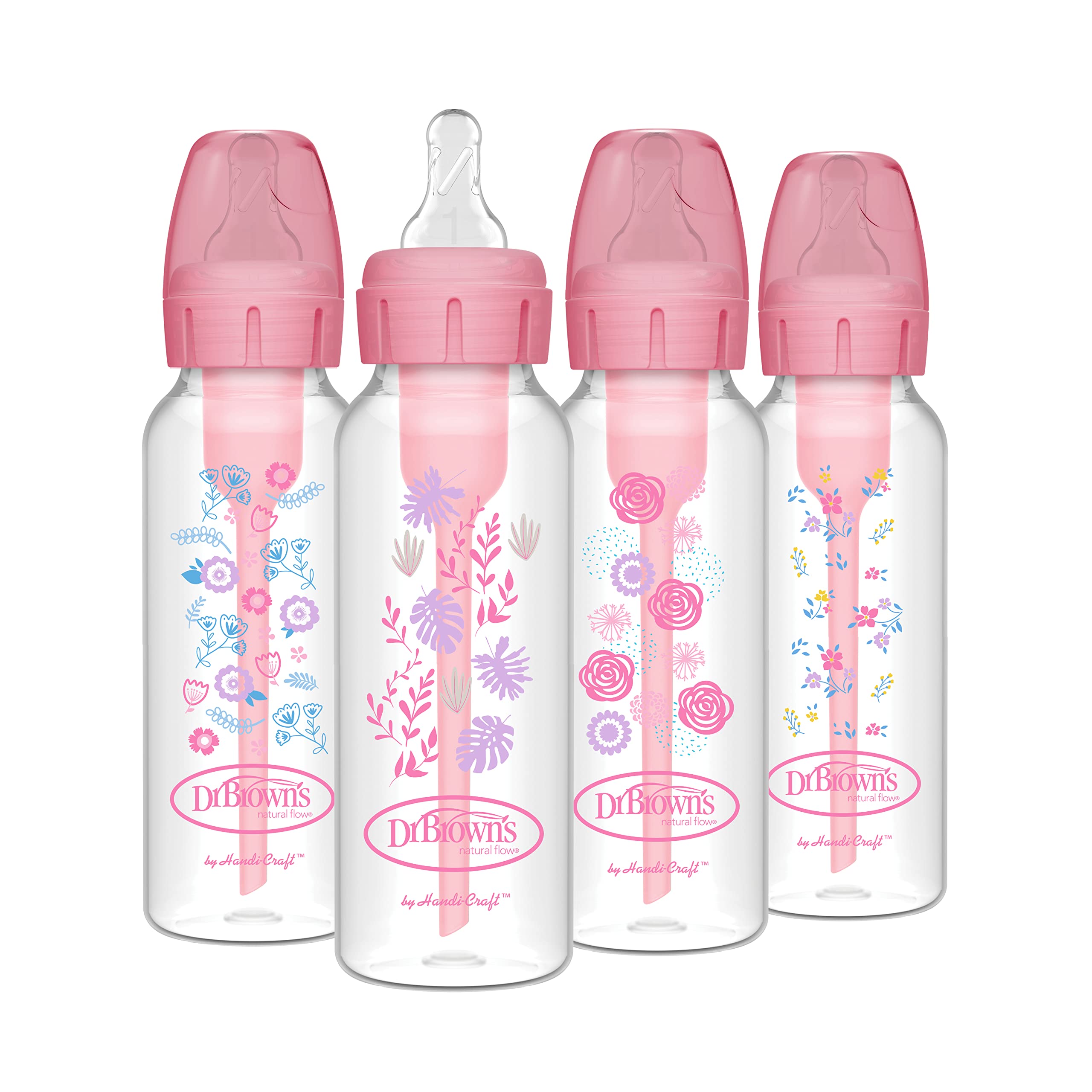 Foto 1 | Biberón Dr. Brown's Natural Flow Anti-colic 250 ml Rosa - Venta Internacional