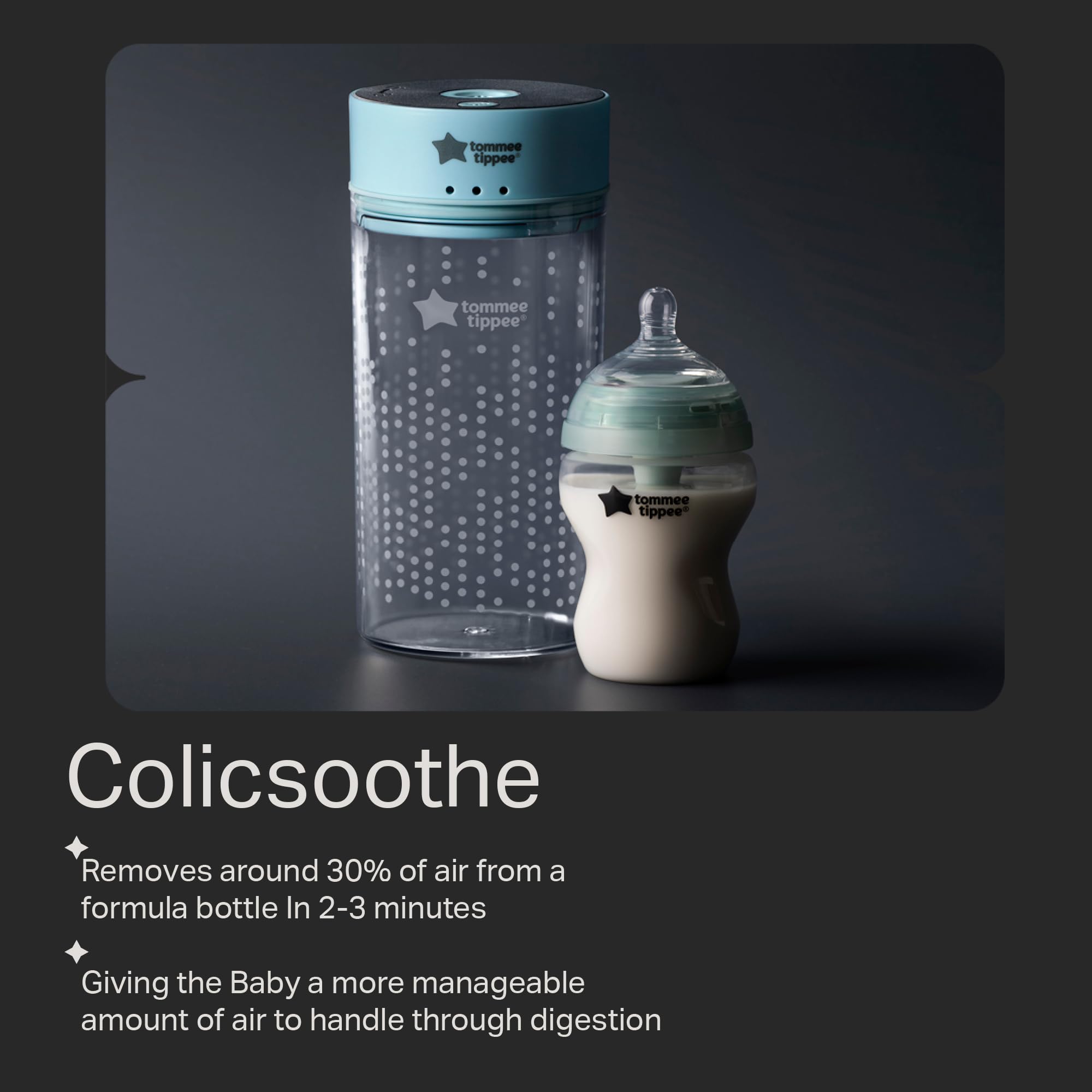 Foto 4 | Botella Eliminadora de Aire Anticólico Colicsoothe Tommee Tippee - Venta Internacional