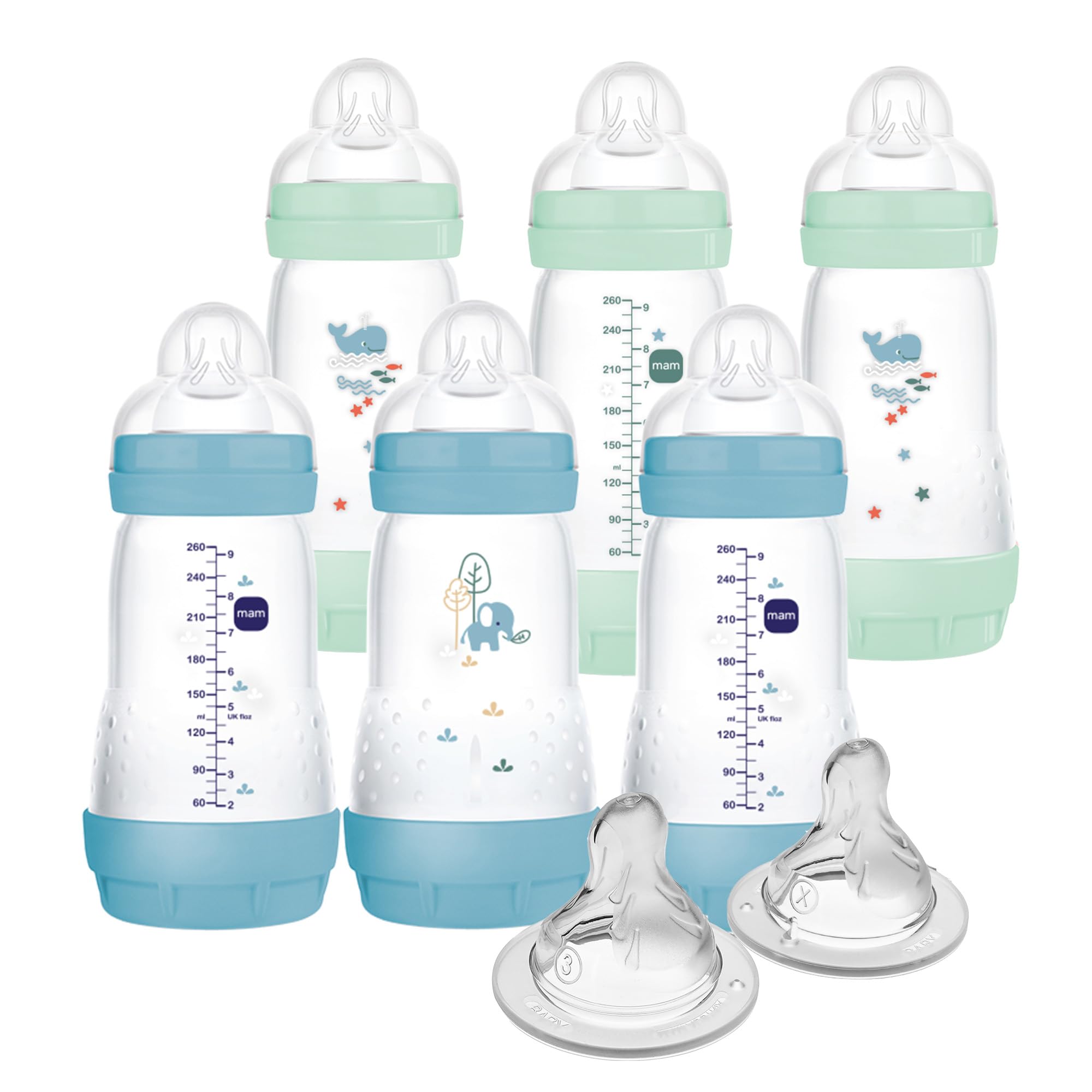 Foto 2 pulgar | Biberones MAM Easy Start Anticólico 270 ml con 2 Tetinas - Venta Internacional