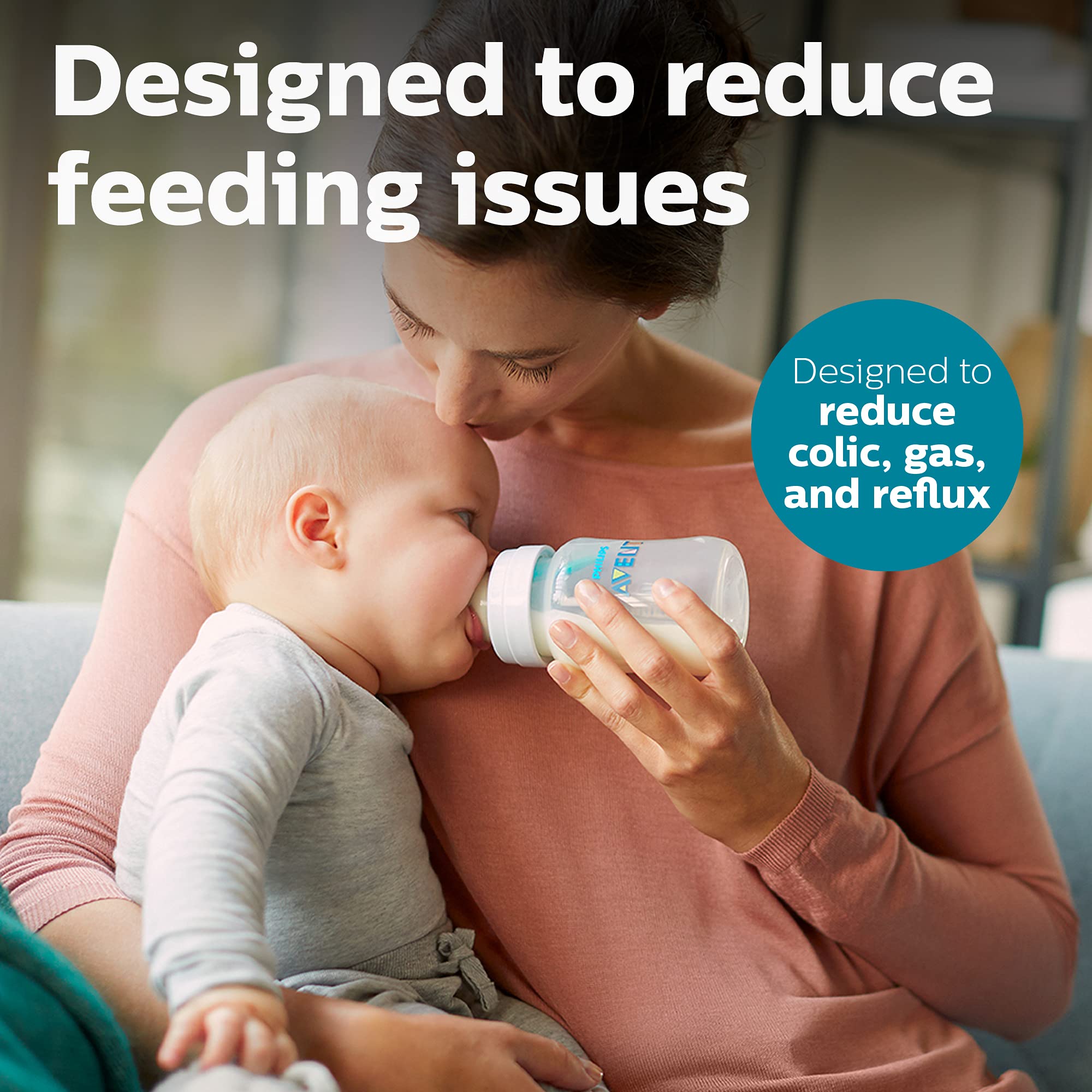Foto 2 | Biberón Philips Avent Anti-colic Airfree Vent 260 ml - Venta Internacional