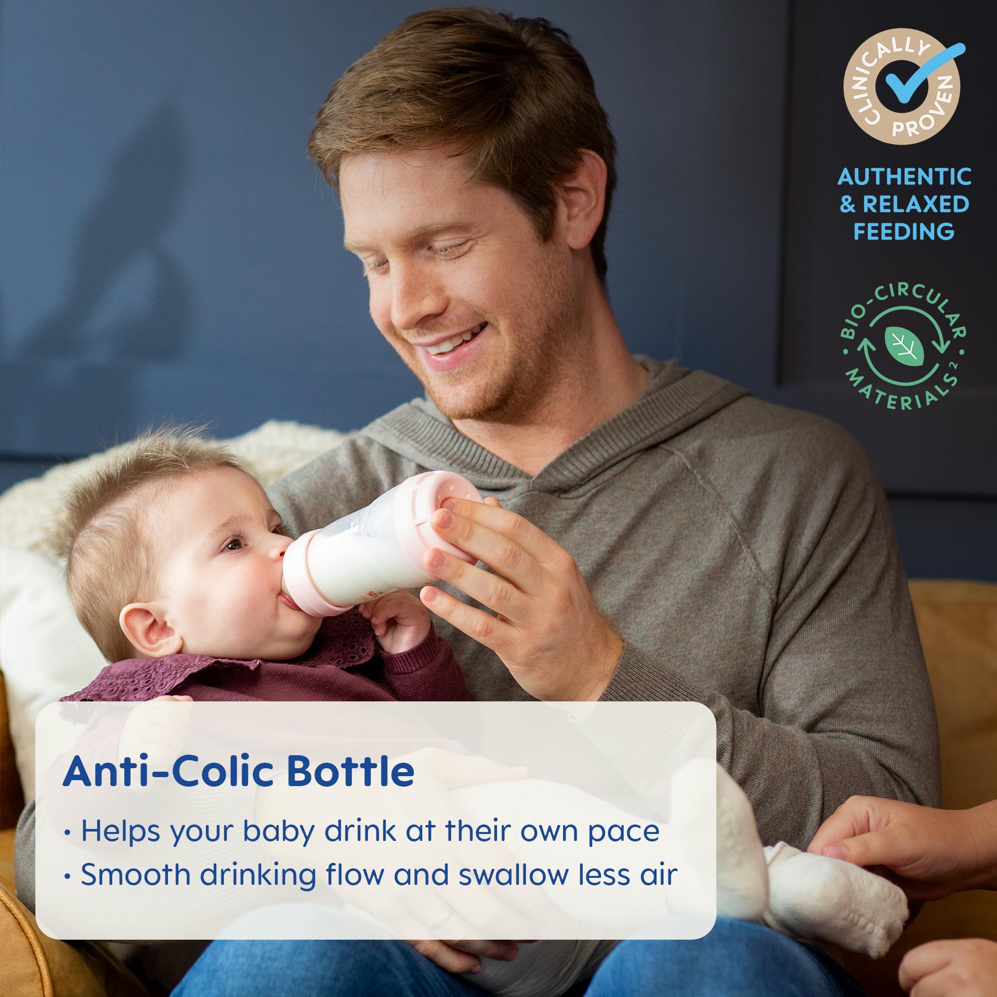 Foto 4 pulgar | Biberons MAM Easy Start Anticólico de 270 ml con Boquilla Fast Flow - Venta Internacional