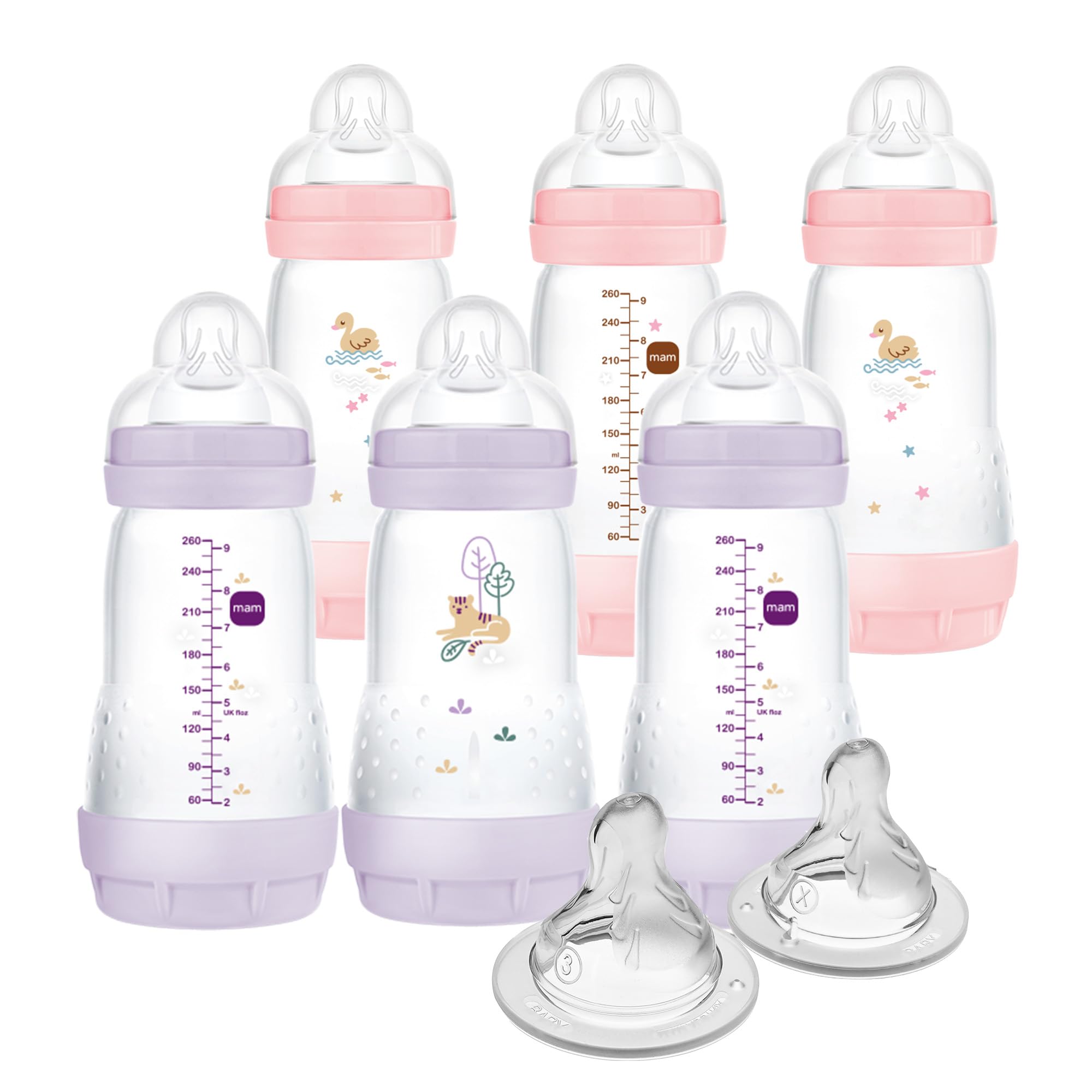 Foto 1 | Biberones MAM Easy Start Anticólico 270 ml con 2 Tetinas - Venta Internacional