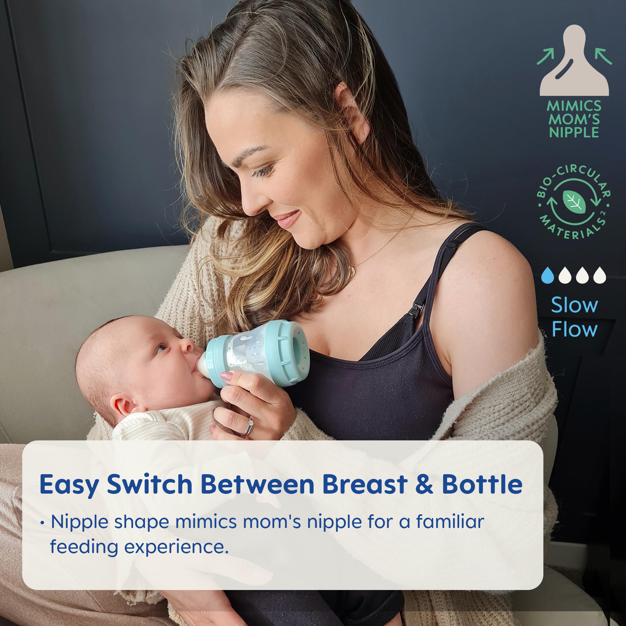 Foto 5 pulgar | Biberones MAM Easy Start Anticólico de 150 ml con Boquilla de Silicona - Venta Internacional