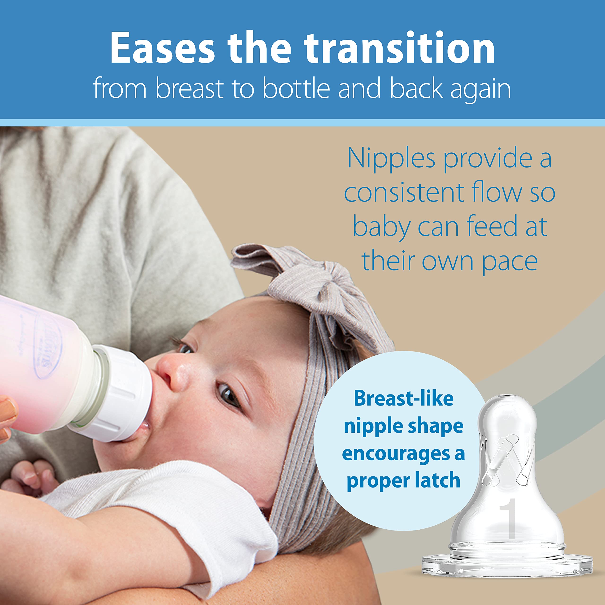 Foto 5 pulgar | Biberón Dr. Brown's Natural Flow Anti-colic 250 ml de Vidrio - Venta Internacional