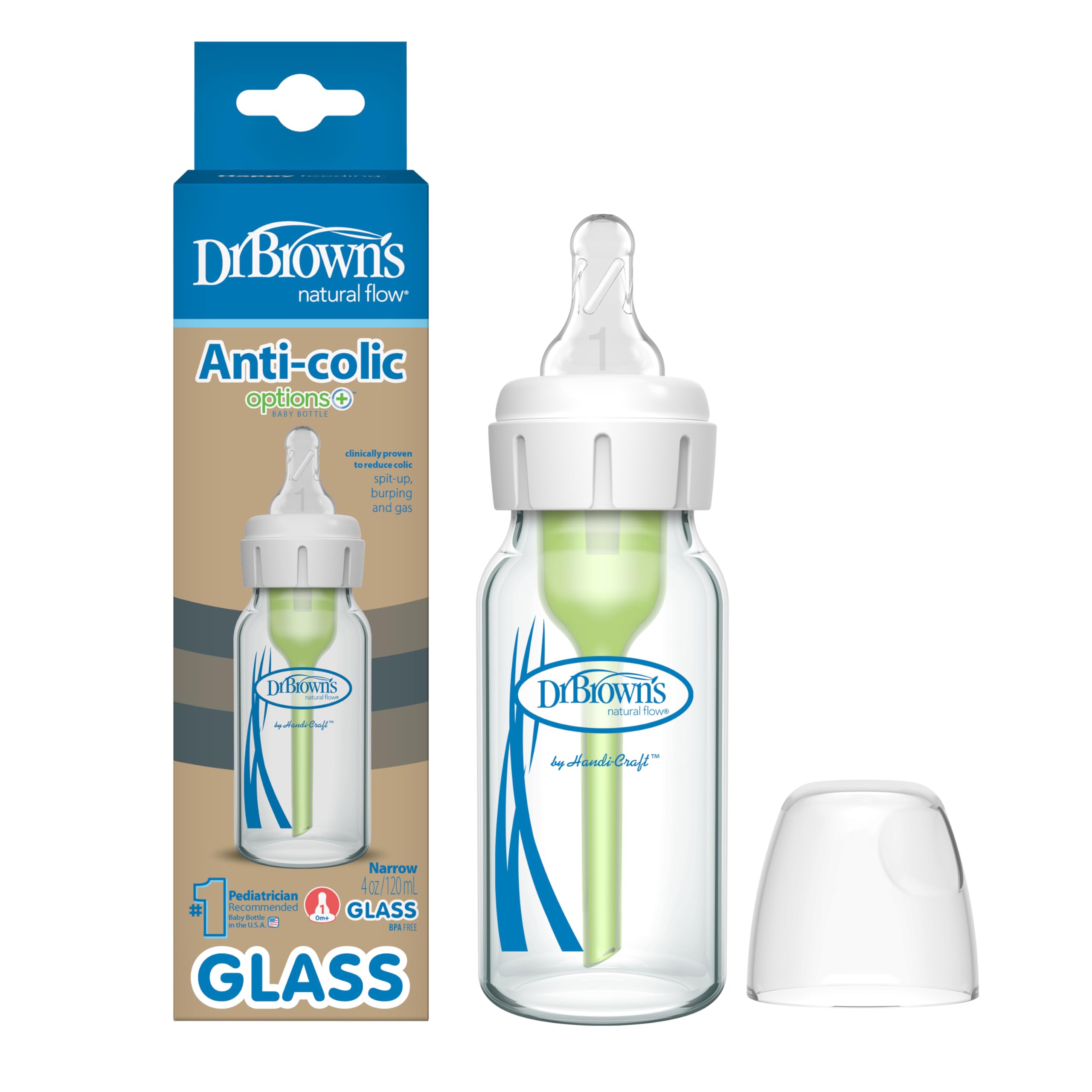 Foto 1 | Biberón Dr. Brown's Natural Flow Anticolic De Vidrio De 120 Ml - Venta Internacional.