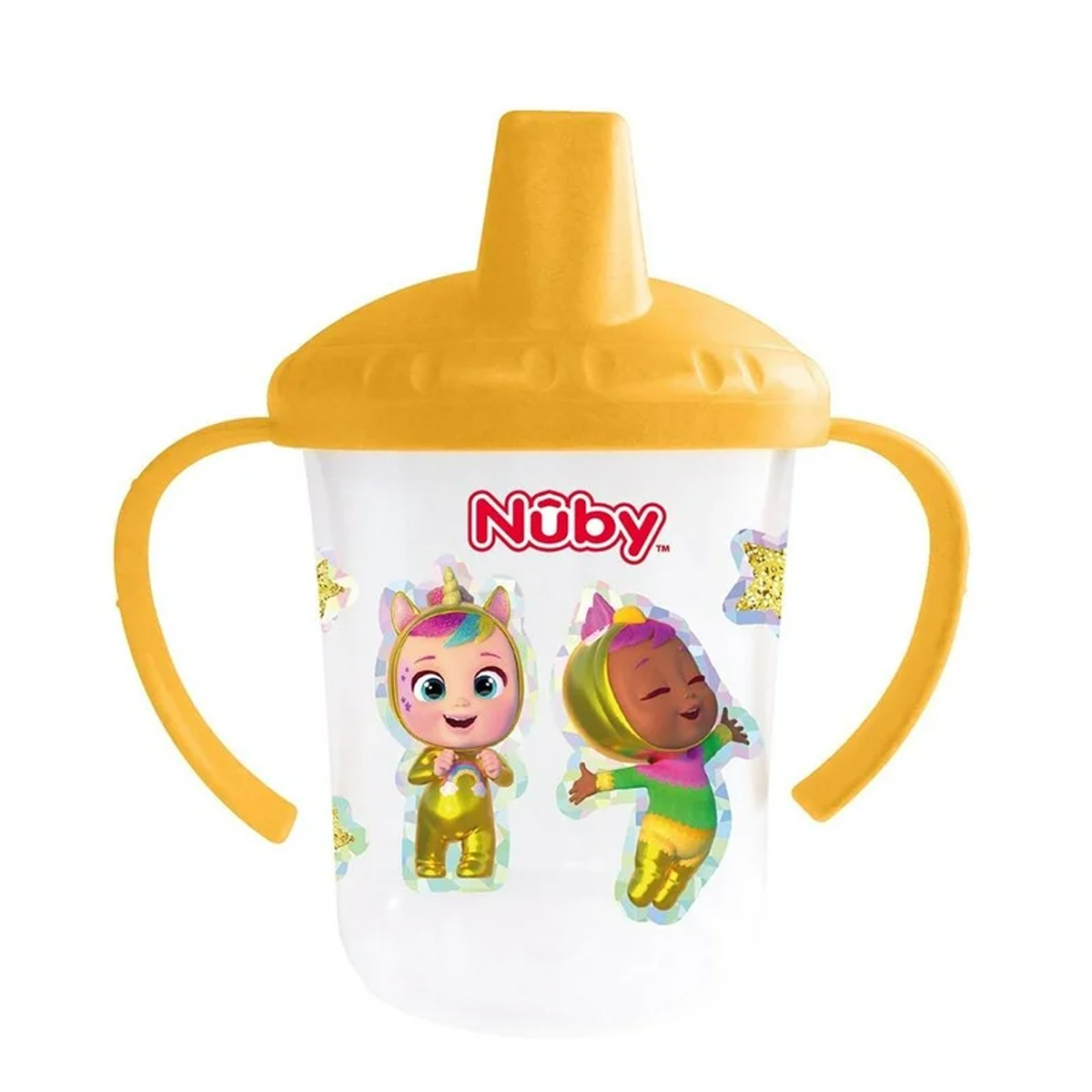 Taza Entrenadora Nuby Bebés Llorones 8oz Amarillo