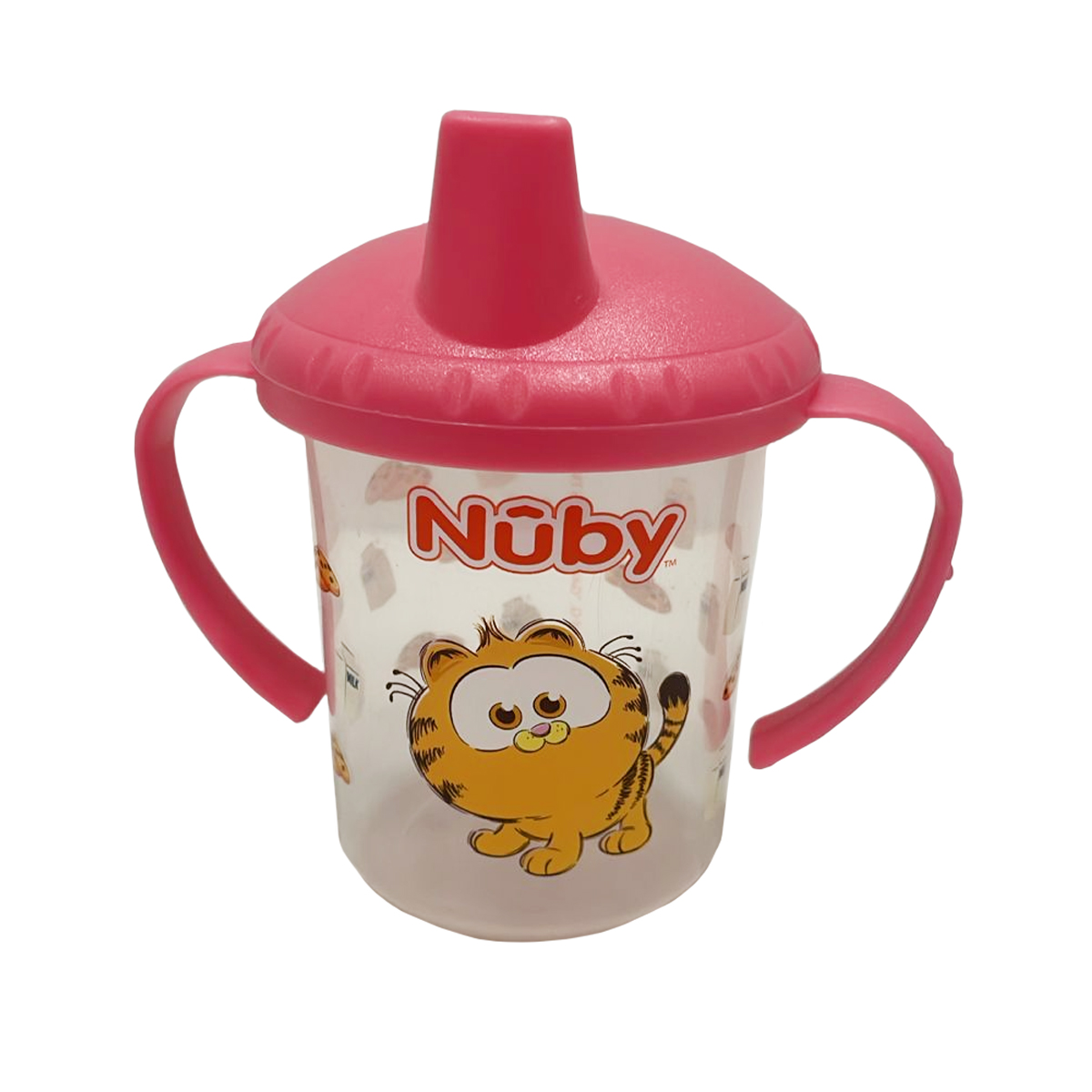 Taza Entrenadora Con Asas Nuby Garfield 8oz Rosa