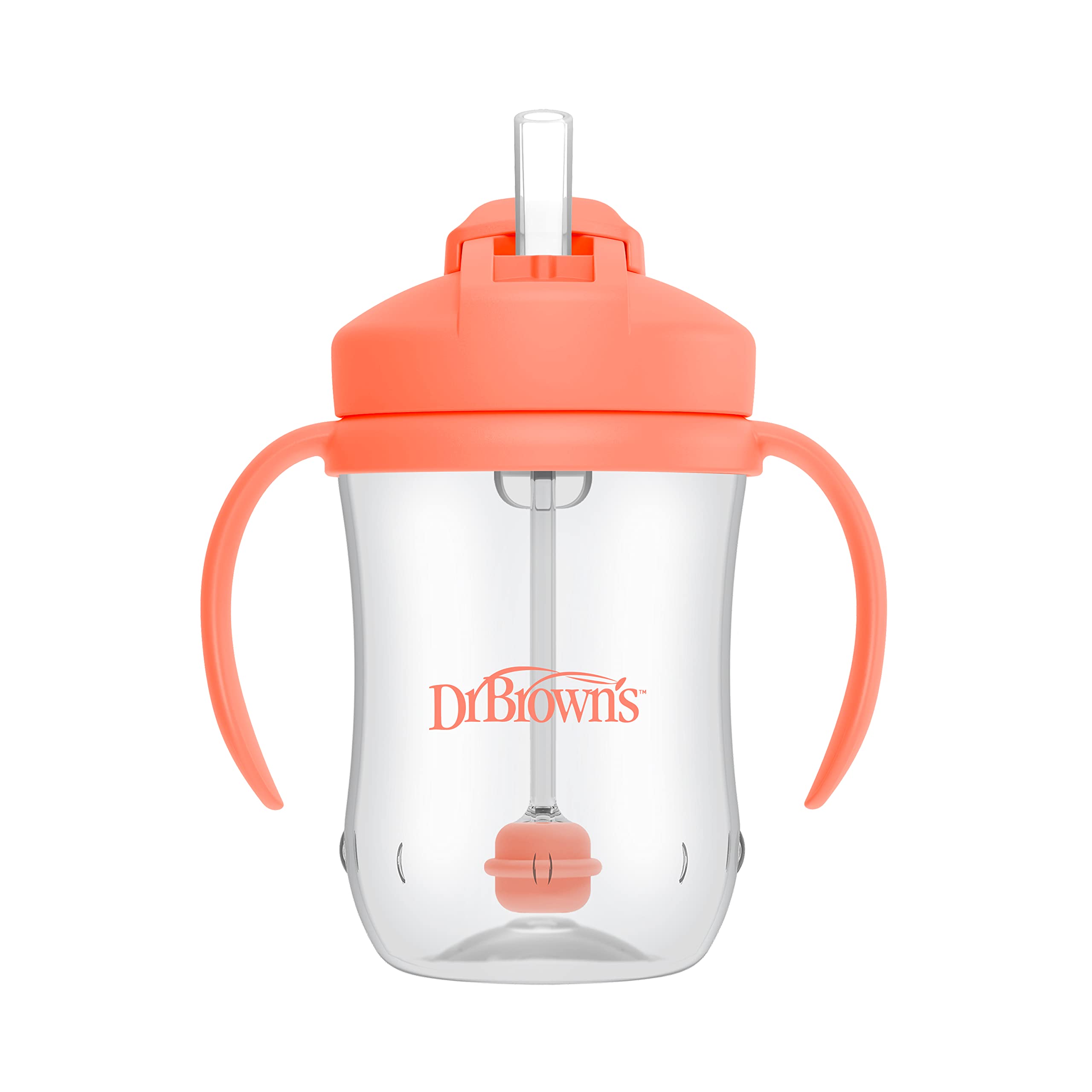 Foto 2 pulgar | Copa Con Pajita Dr. Brown's Milestones Baby's First 270 Ml Coral 6m+ - Venta Internacional.