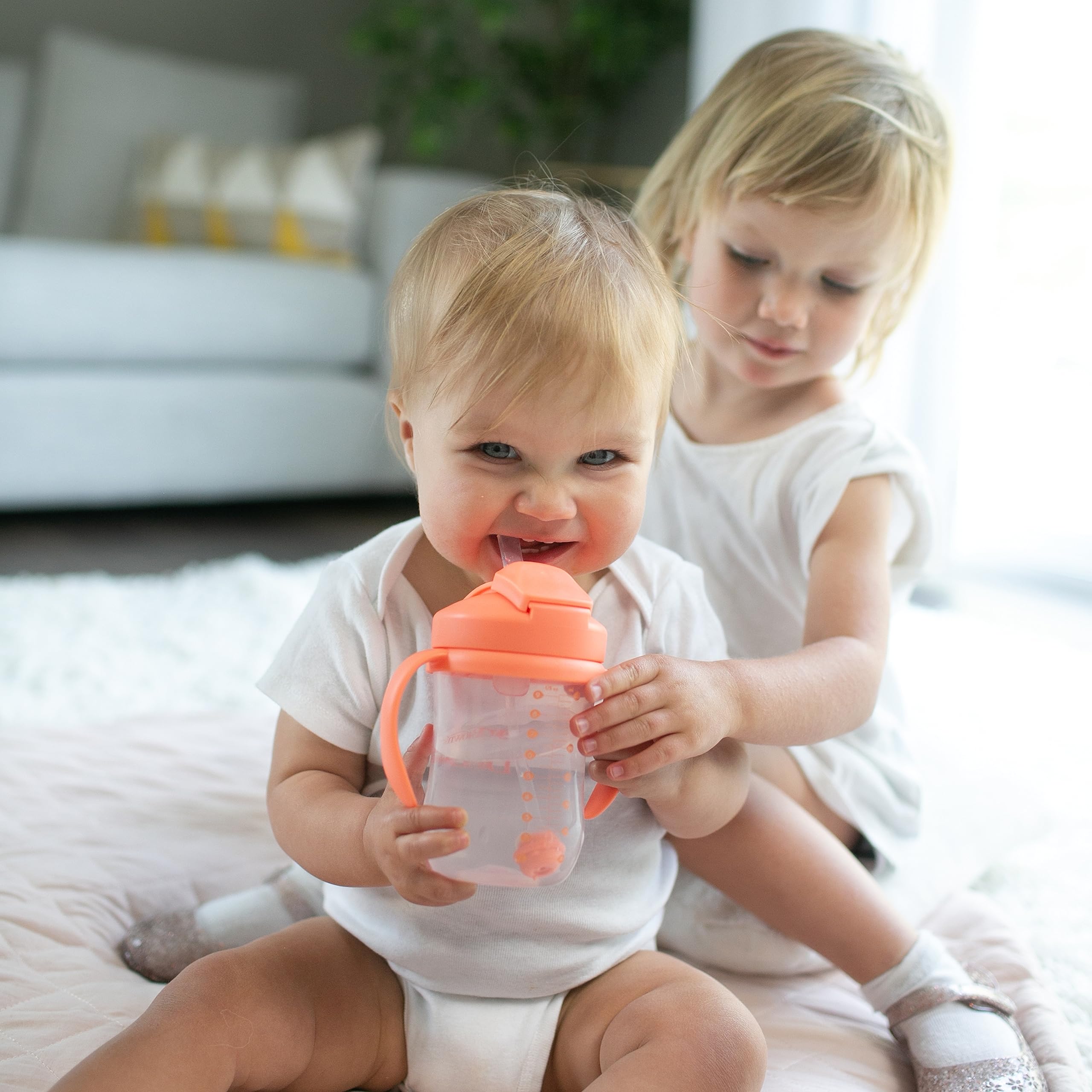 Foto 8 pulgar | Copa Con Pajita Dr. Brown's Milestones Baby's First 270 Ml Coral 6m+ - Venta Internacional.
