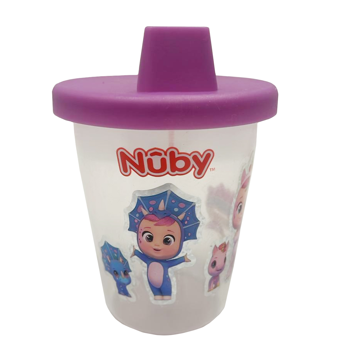 Vaso Entrenador Nuby para Bebés 7 Oz Lila