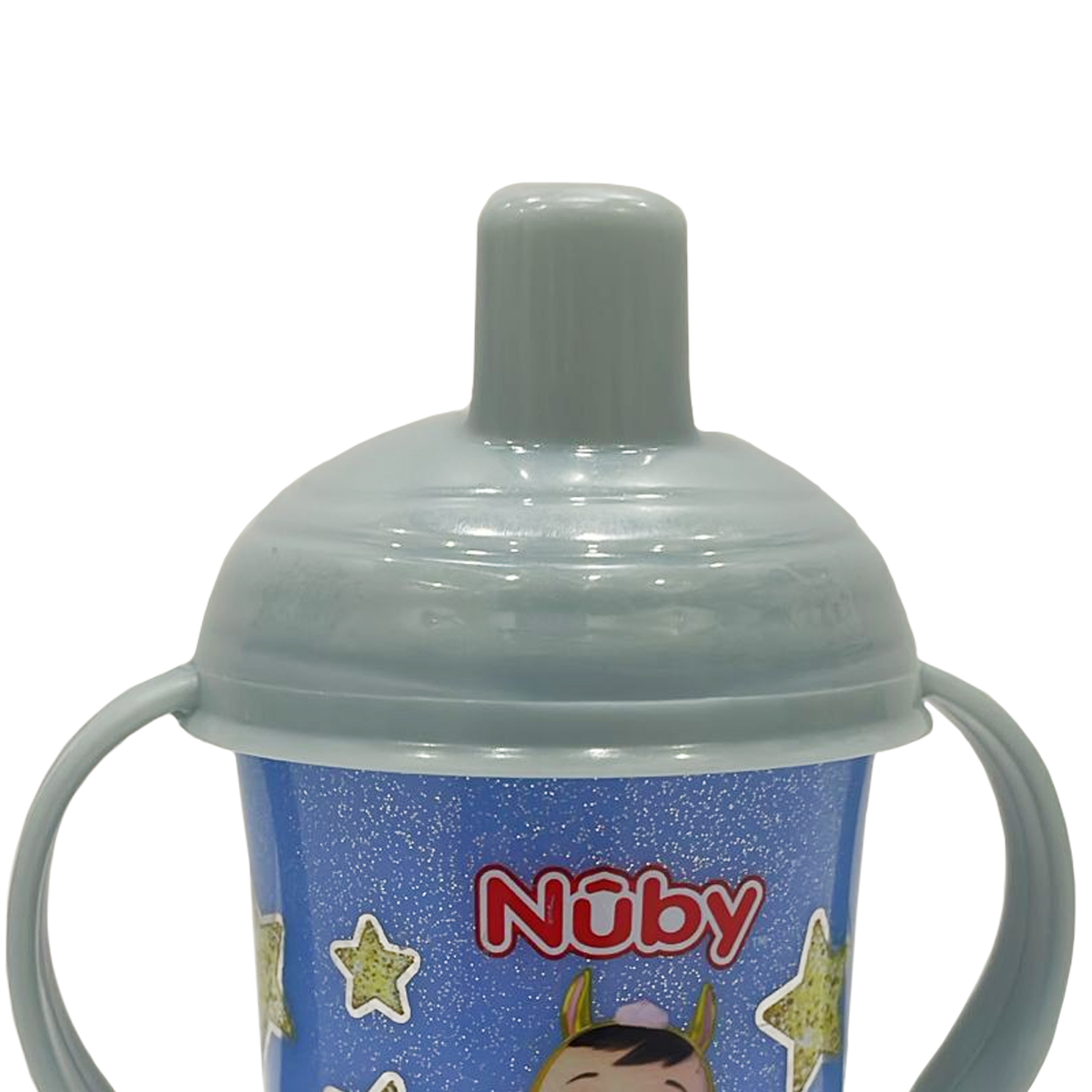 Foto 3 pulgar | Vaso Entrenador con Asas Nuby Bebés Llorones 9 Oz Azul