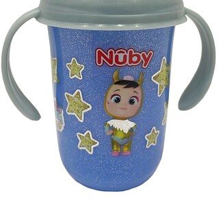 Foto 3 | Vaso Entrenador con Asas Nuby Bebés Llorones 9 Oz Azul