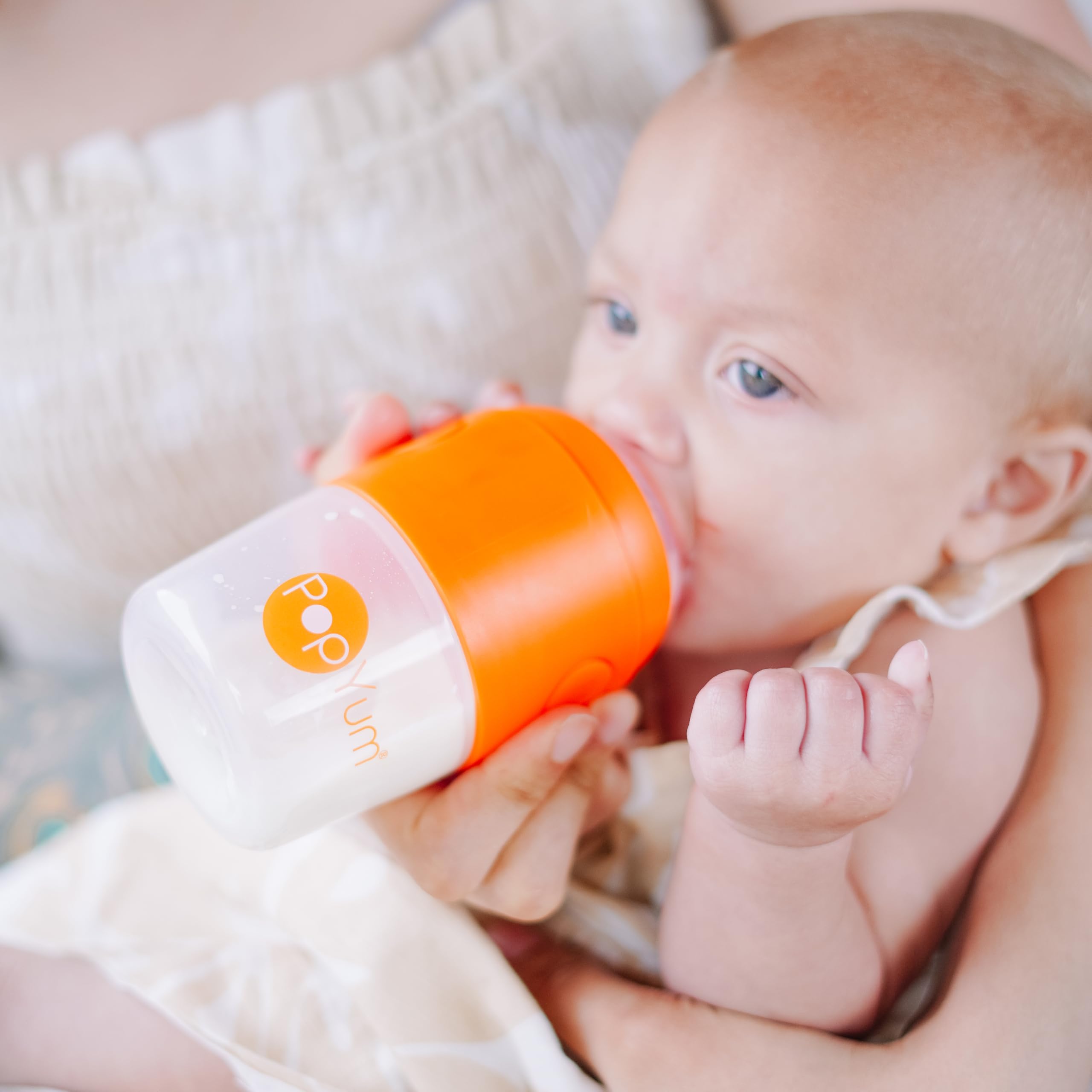 Foto 4 pulgar | Biberón Popyum Naranja 260 ml Anticólico Paquete de 3 con Tetinas - Venta Internacional