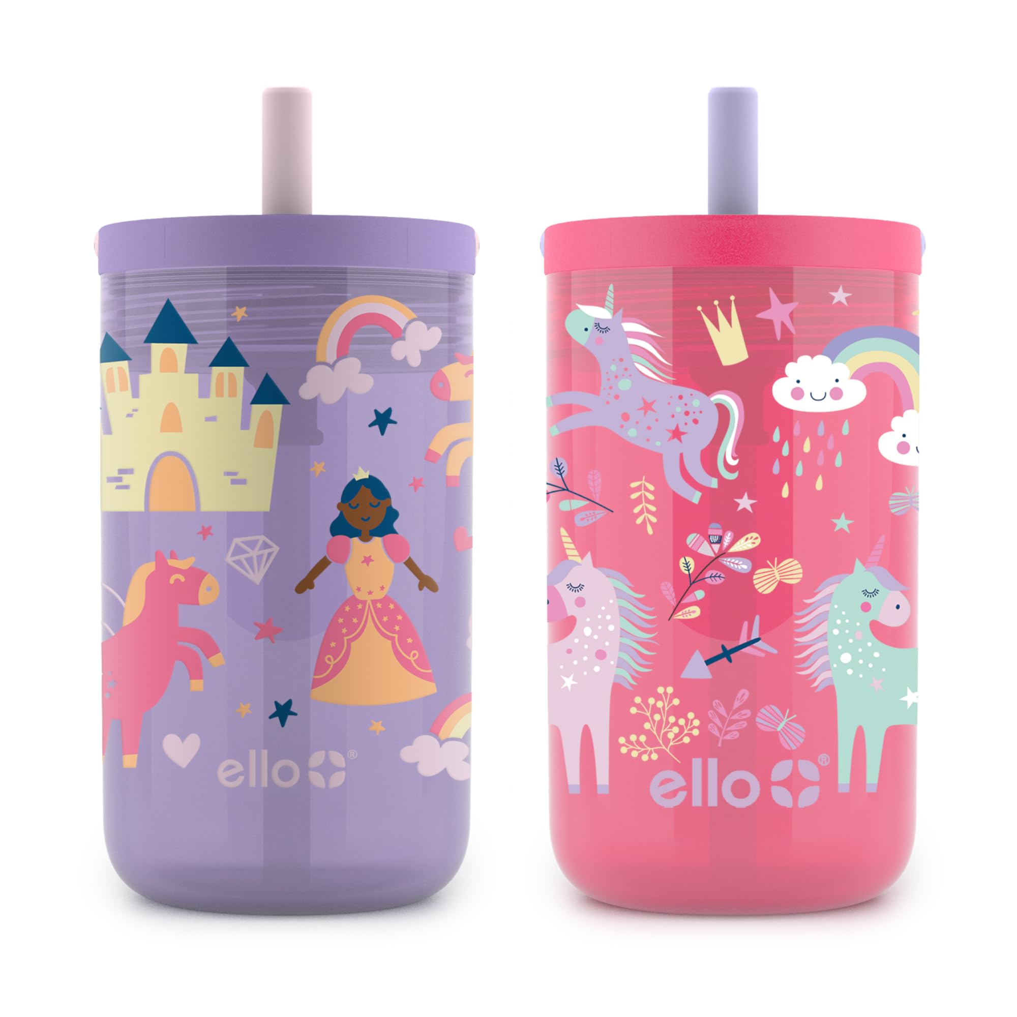 Foto 2 pulgar | Juego De Vasos Ello Bop, Paquete De 2 Unidades, 350 Ml, Para Niños Con Asa De Transporte, Sin Bpa - Venta Internacional