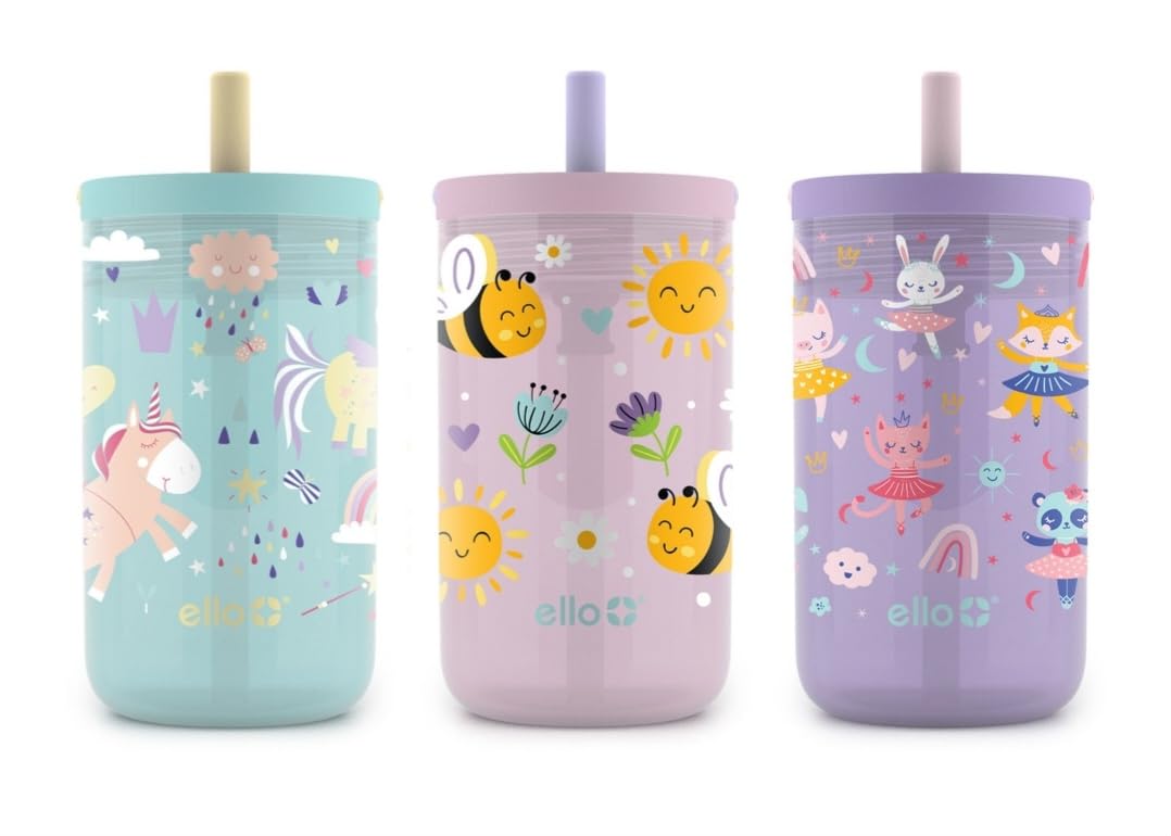Foto 4 pulgar | Vaso Ello Kids Bop Tritan De 350 Ml Con Pajita, Paquete De 3 - Venta Internacional.
