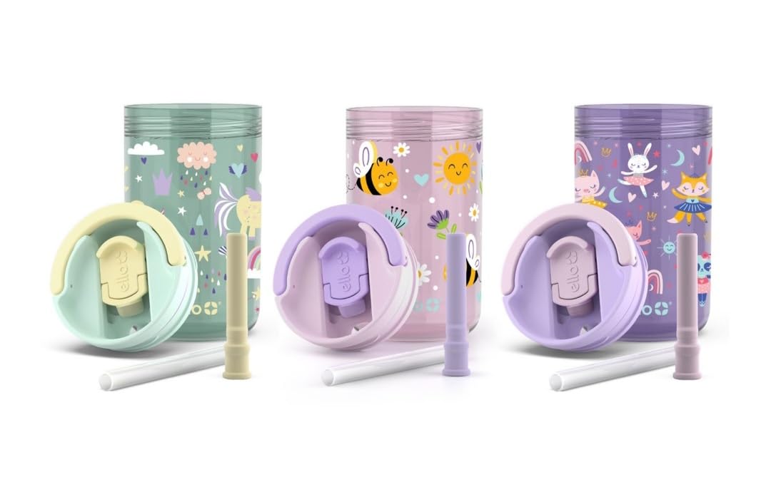 Foto 5 pulgar | Vaso Ello Kids Bop Tritan De 350 Ml Con Pajita, Paquete De 3 - Venta Internacional.
