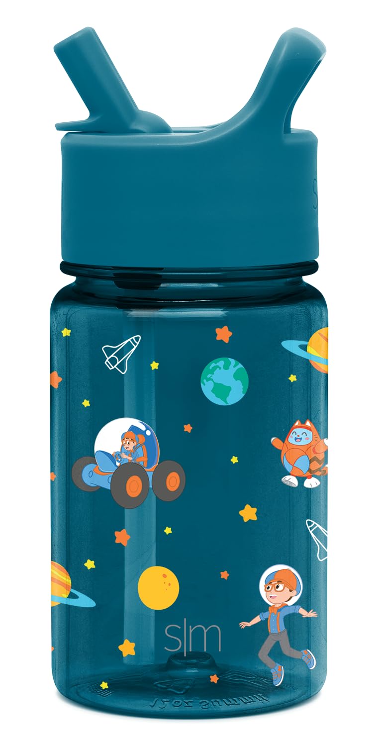Foto 2 pulgar | Botella De Agua Simple Modern Blippi Kids De 350 Ml Con Tapa De Pajita - Venta Internacional.