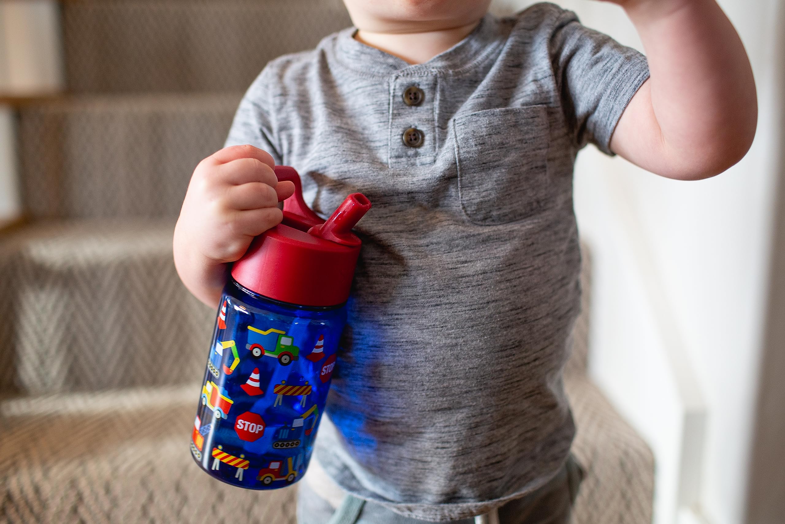Foto 7 pulgar | Botella De Agua Simple Modern Sesame Street Cookie Monster 350 Ml - Venta Internacional.