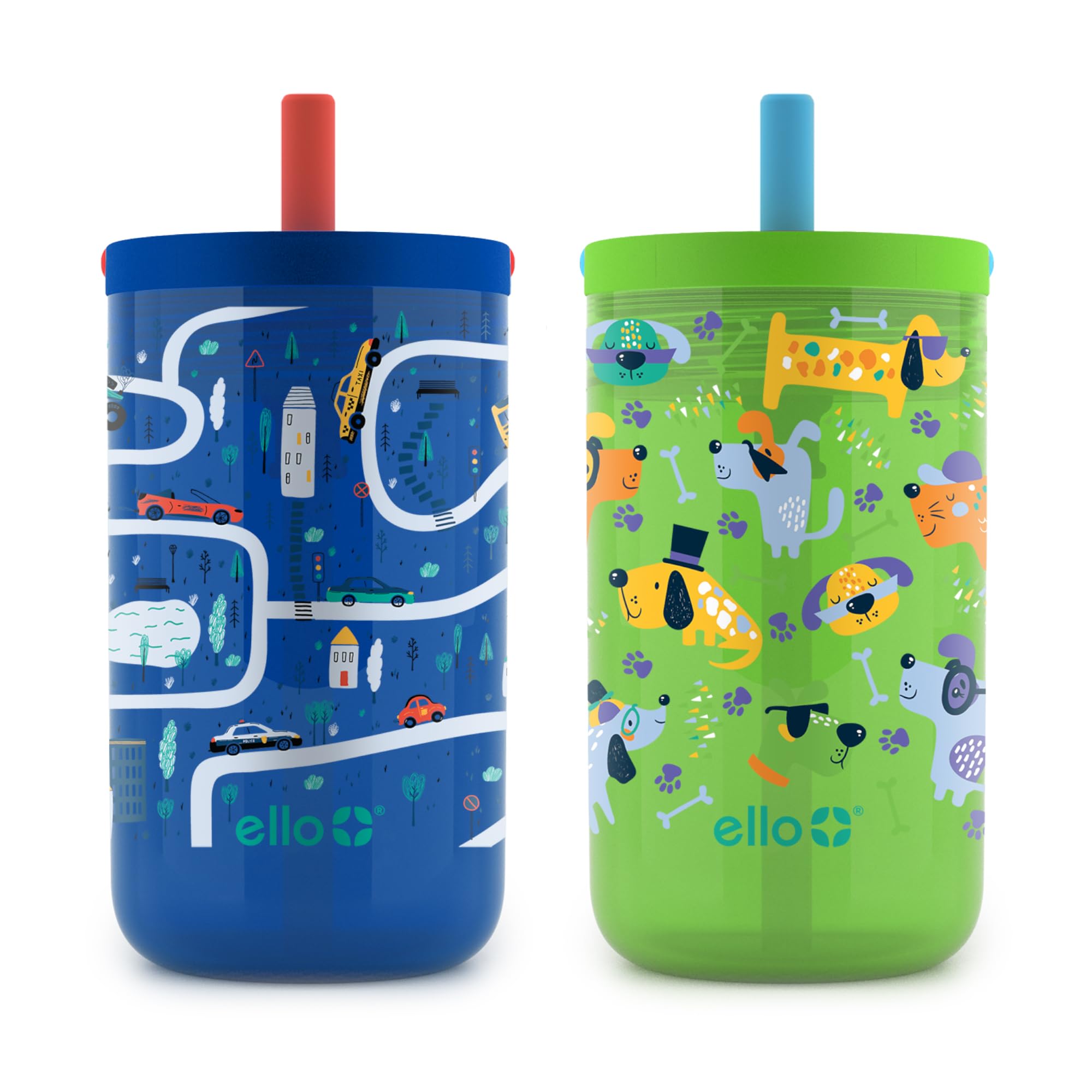 Foto 2 pulgar | Juego De Vasos Ello Bop, Paquete De 2 Unidades, 350 Ml, Para Niños Con Asa De Transporte, Sin Bpa - Venta Internacional