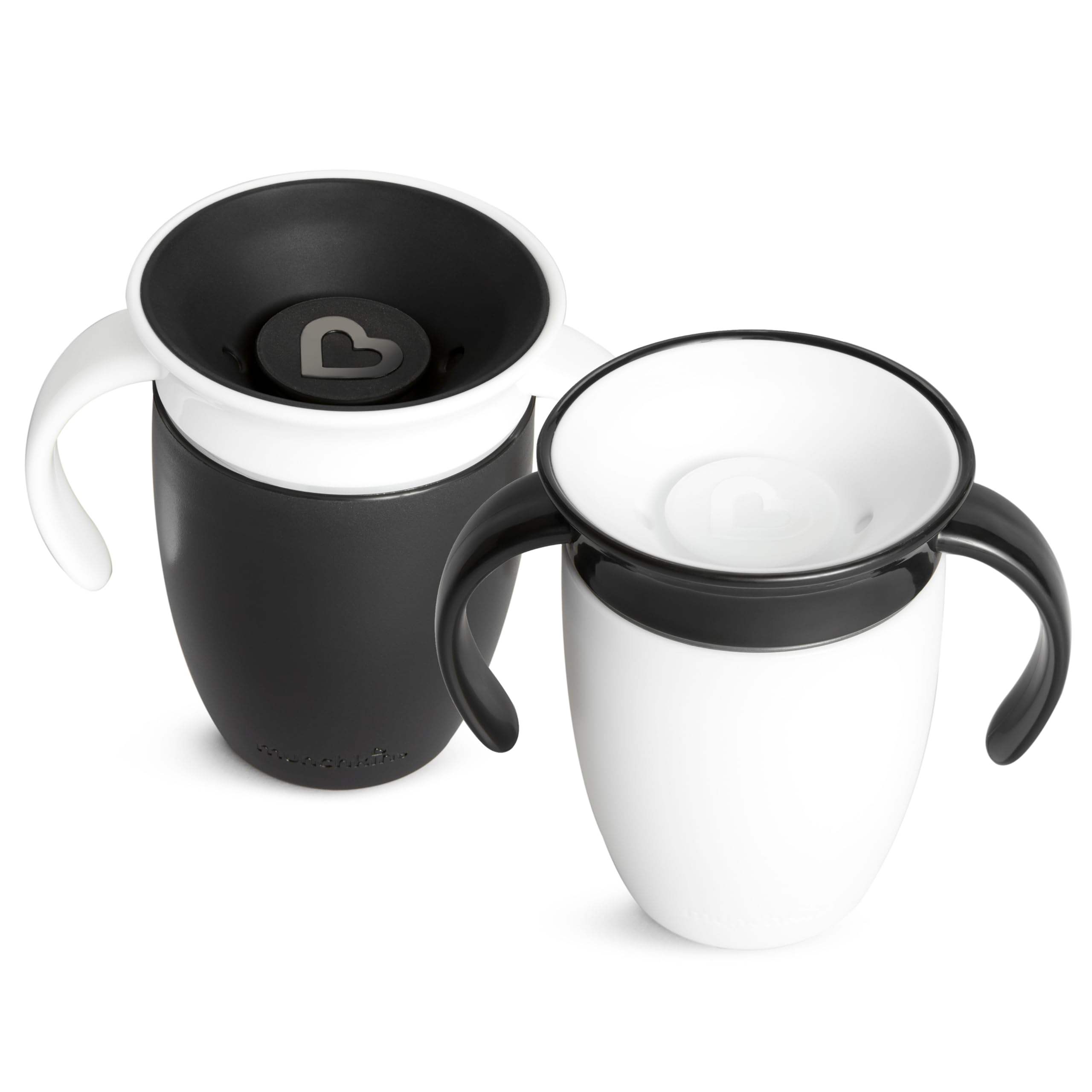 Foto 3 | Sippy Cup Munchkin Miracle 360 Trainer, 200 Ml, Paquete De 2 Unidades, Color Blanco Y Negro - Venta Internacional.