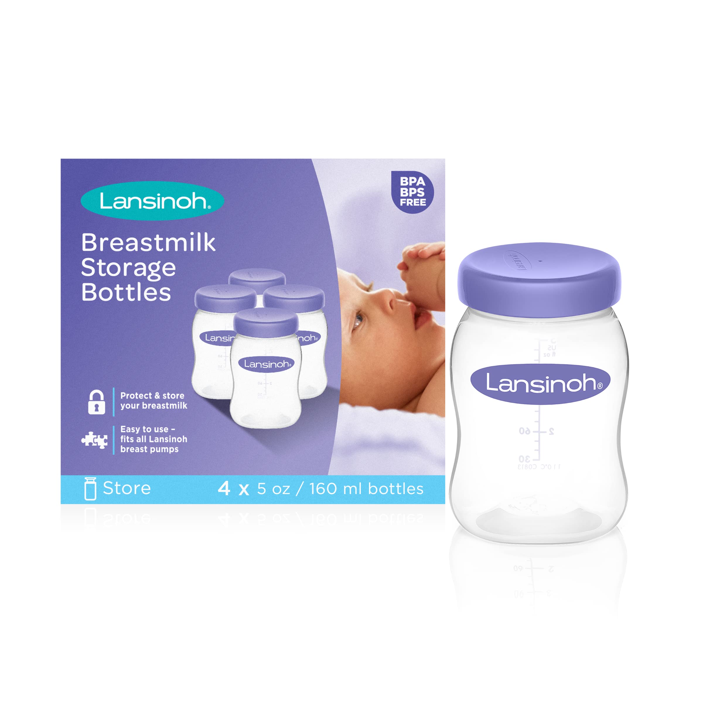 Foto 2 pulgar | Biberones De Almacenamiento De Leche Materna Lansinoh, 150 Ml, 4 Unidades - Venta Internacional.