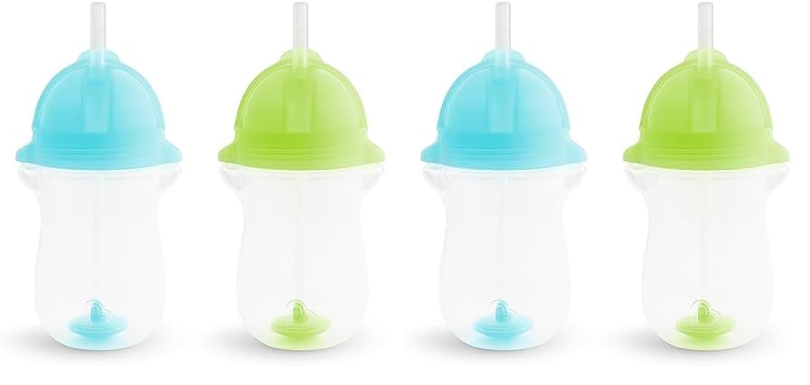 Foto 2 pulgar | Vaso Con Pajita Para Niños Pequeños Munchkin Any Angle, 300 Ml, Paquete De 4 Unidades, Azul/verde - Venta Internaciona