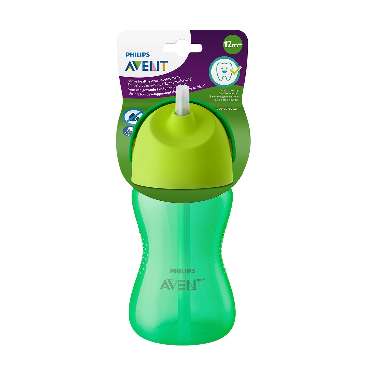 Taza Avent Philips Con Pajita Sin Mango, 300 Ml, 12 Meses O Más - Venta Internacional.
