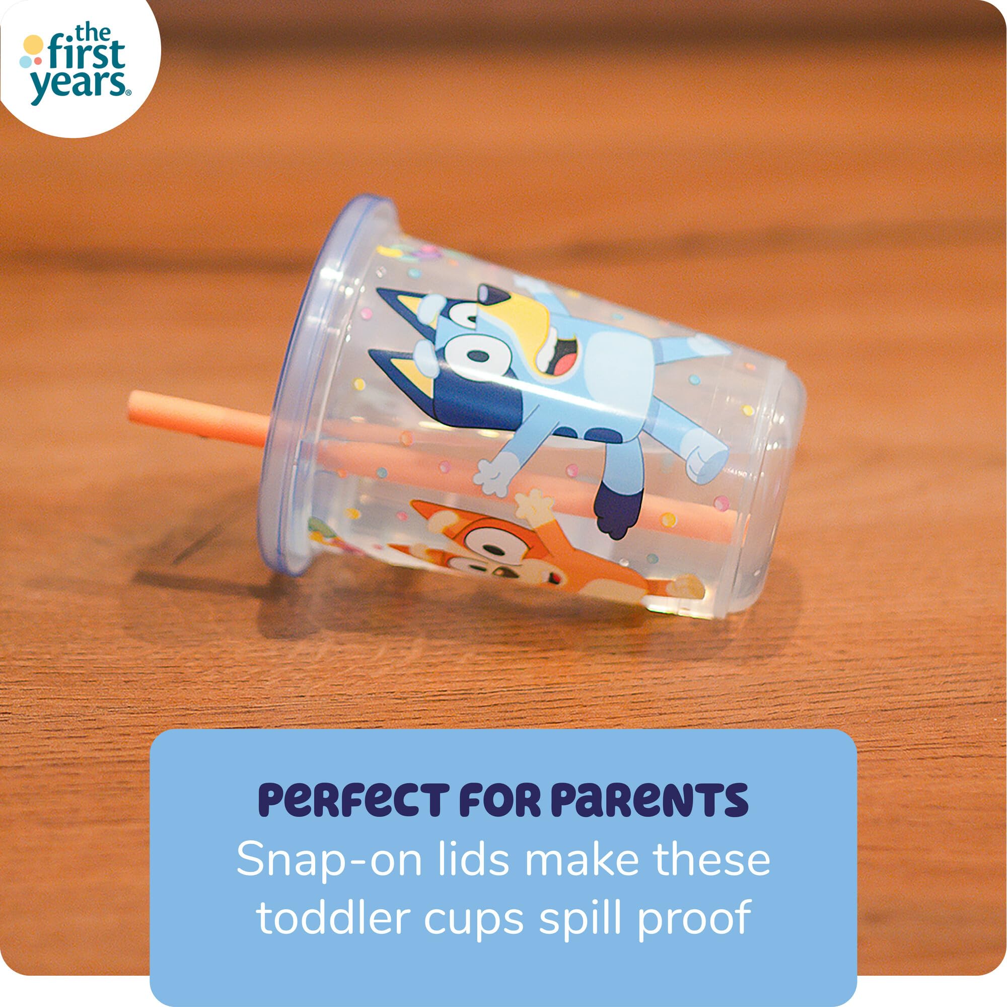 Foto 4 pulgar | Vaso con Popote The First Years Bluey Take & Toss 240 Ml 24 Unidades - Venta Internacional