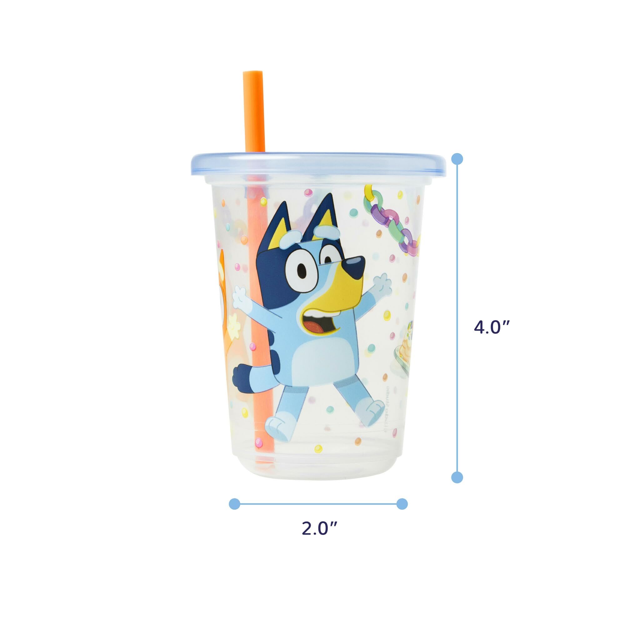 Foto 7 pulgar | Vaso con Popote The First Years Bluey Take & Toss 240 Ml 24 Unidades - Venta Internacional