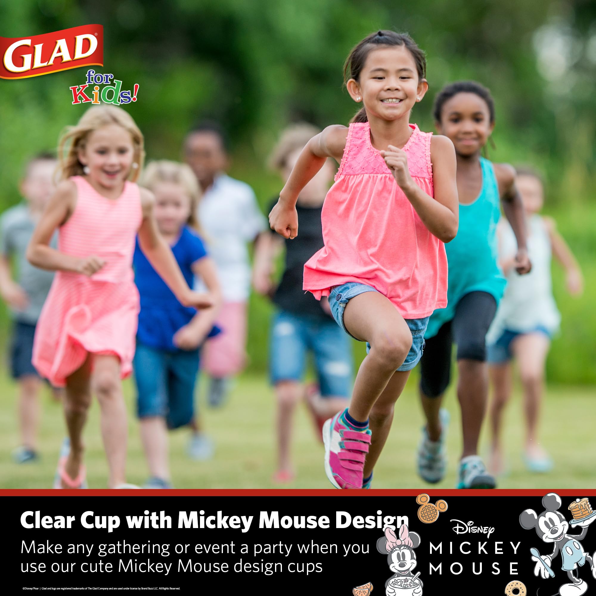 Foto 6 pulgar | Vasos De Plástico Glad For Kids Disney Mickey Mouse, 473 Ml, 50 Unidades - Venta Internacional.
