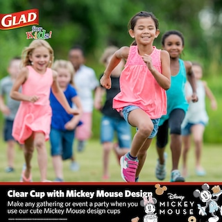 Foto 5 | Vasos De Plástico Glad For Kids Disney Mickey Mouse, 473 Ml, 50 Unidades - Venta Internacional.