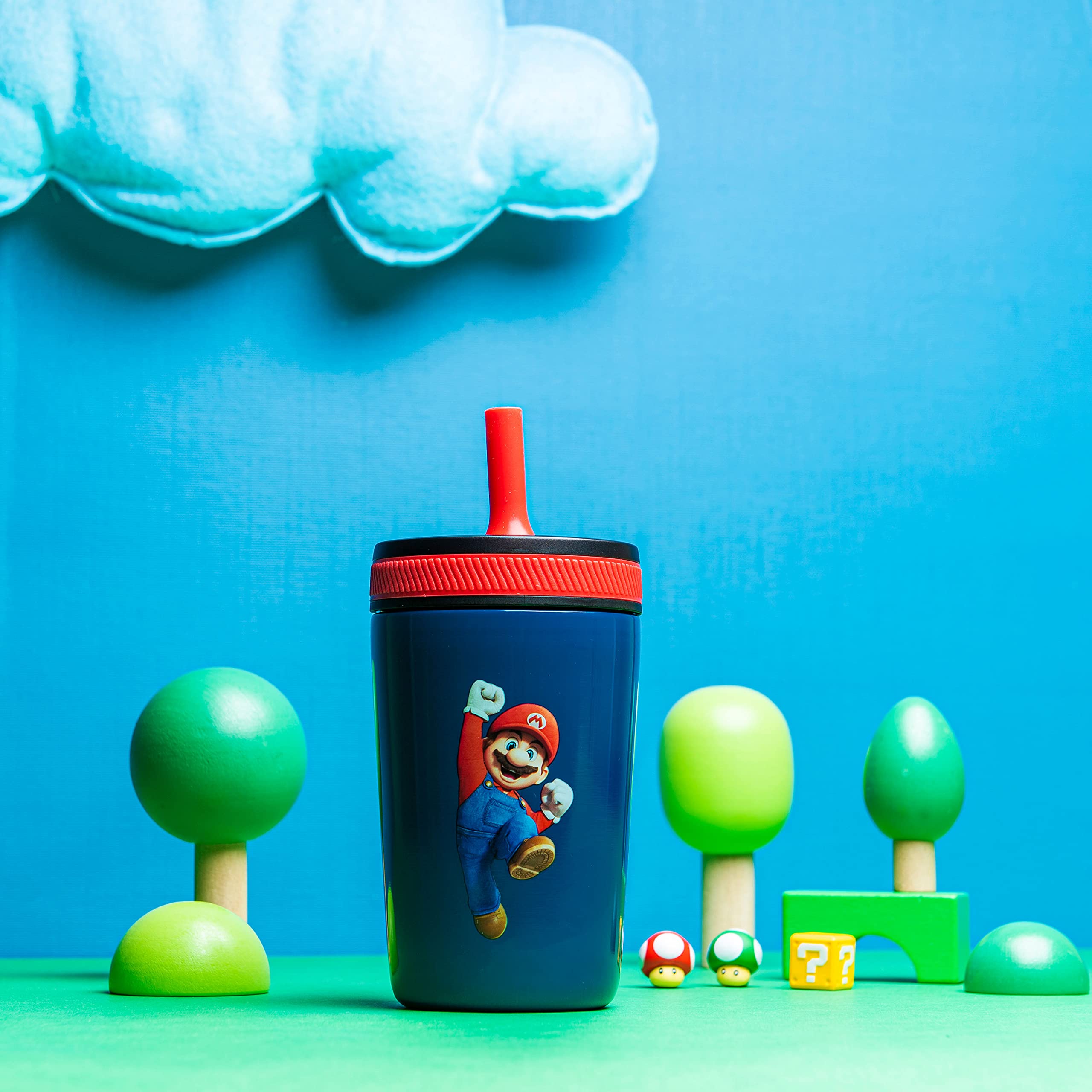 Foto 2 | Copa Para Niños Pequeños, Zak Diseña La Película Kelso De Super Mario Bros., 360 Ml - Venta Internacional.