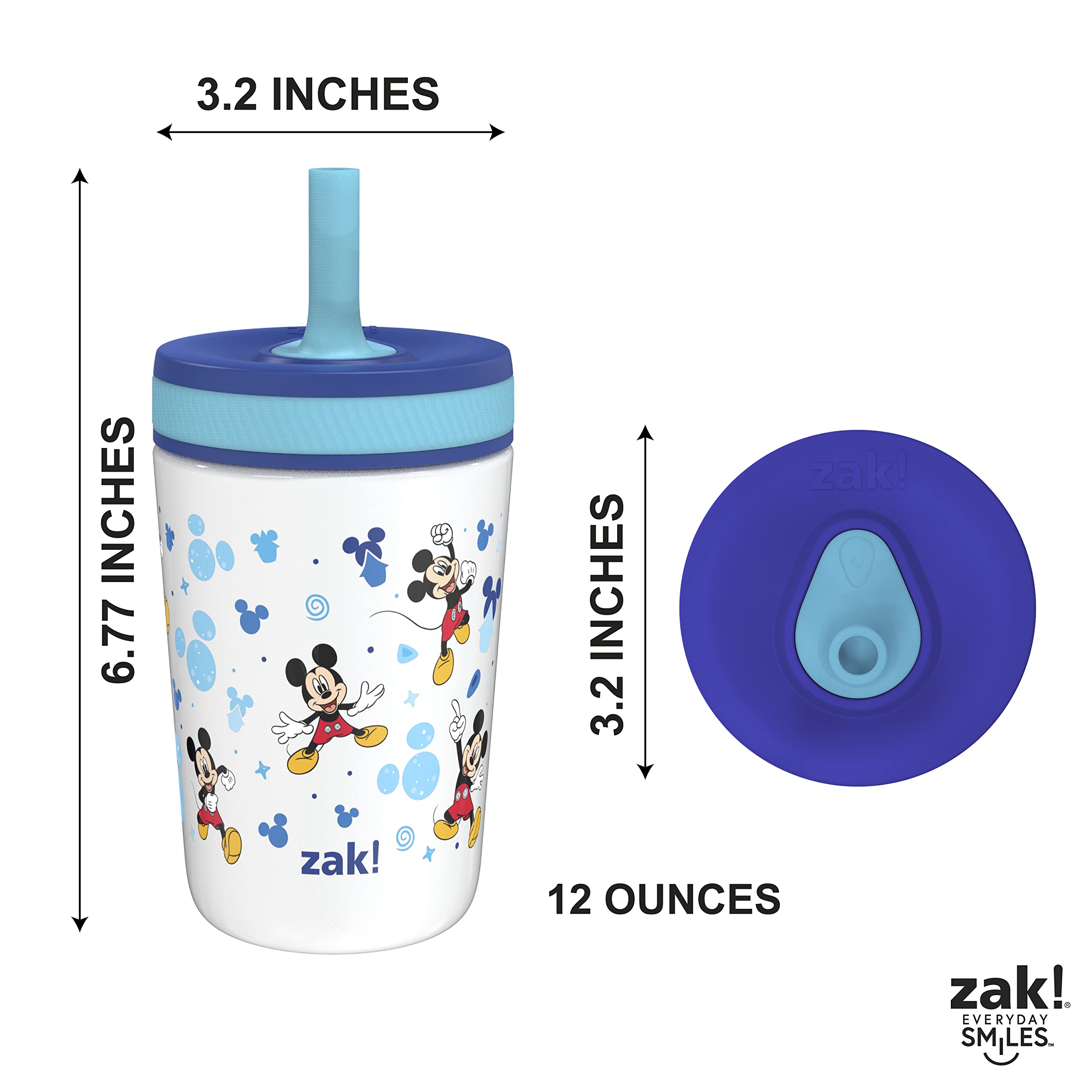 Foto 6 pulgar | Copa Sippy Designs Disney Kelso De Zak Designs Con Aislamiento Al Vacío De 350 Ml - Venta Internacional.