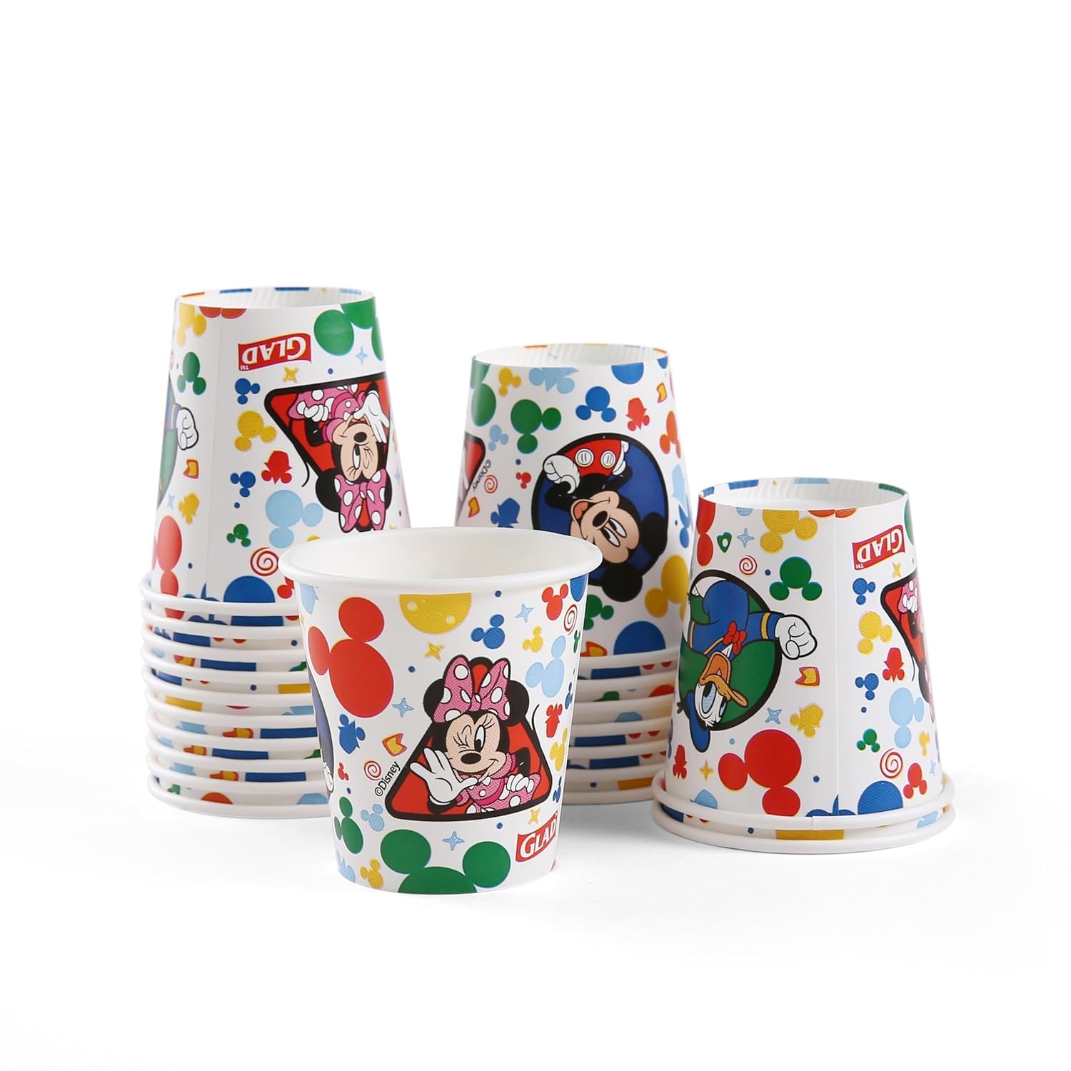 Foto 3 pulgar | Vasos De Papel Para Baño Glad For Kids Disney Mickey, 90 Ml, 20 Unidades - Venta Internacional.