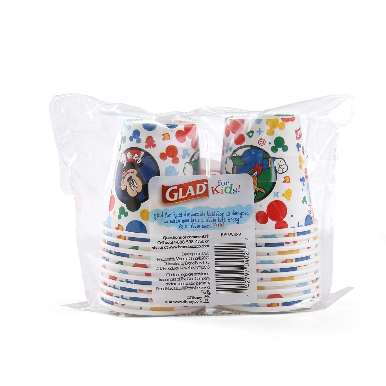 Foto 7 pulgar | Vasos De Papel Para Baño Glad For Kids Disney Mickey, 90 Ml, 20 Unidades - Venta Internacional.