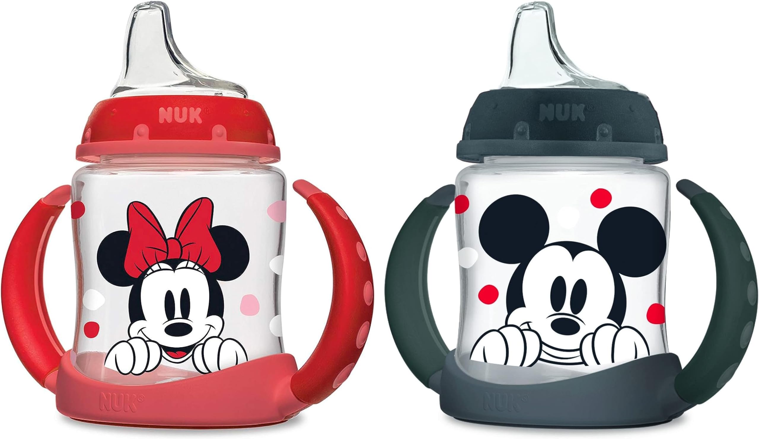 Foto 2 pulgar | Vasos para Sorber Nuk Learner 150 ml Disney Mickey y Minnie Disney 2 Piezas 6 M+ - Venta Internacional