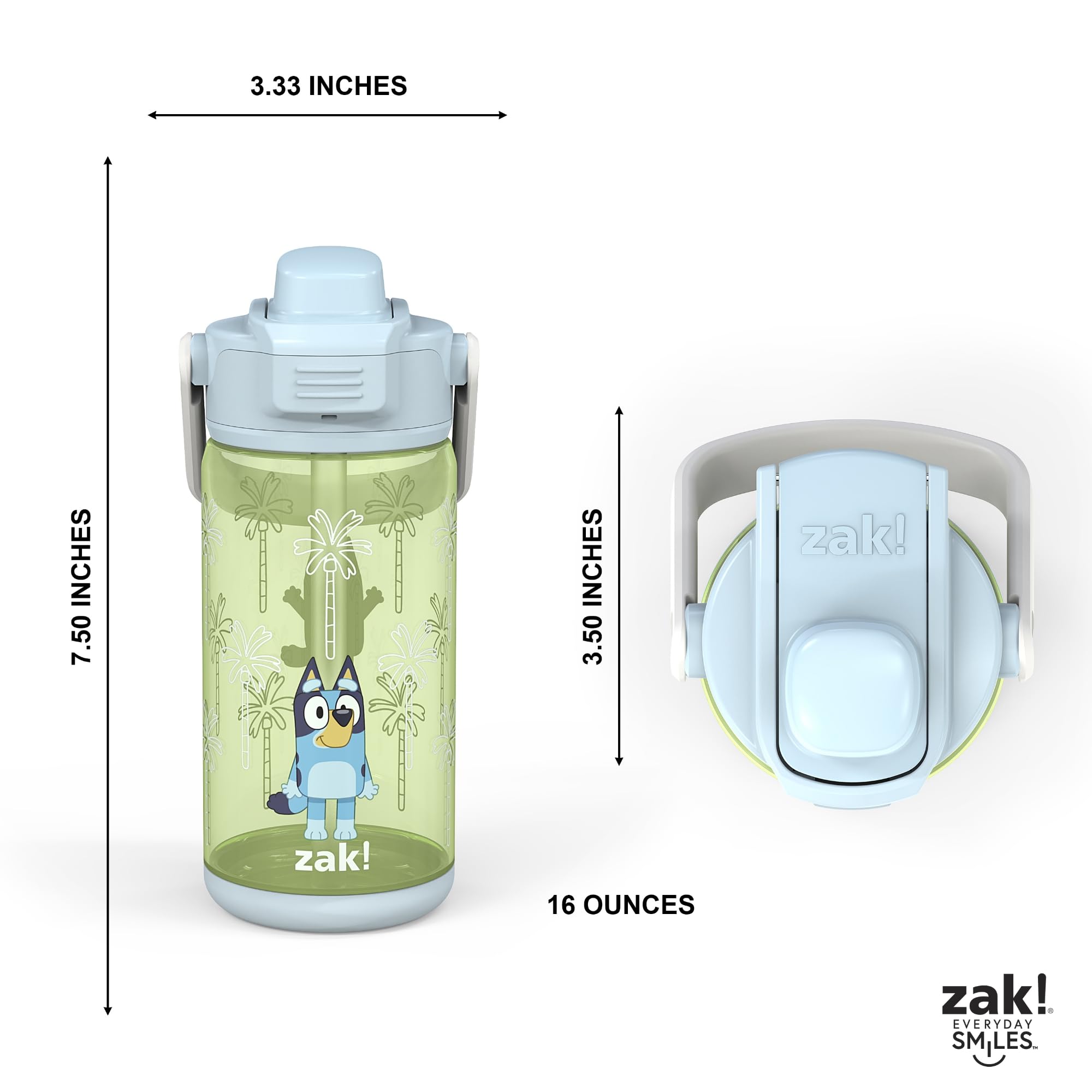 Foto 4 pulgar | Juego de Botellas Zak Designs Beacon Bluey 473 Ml 2 Piezas- Venta Internacional