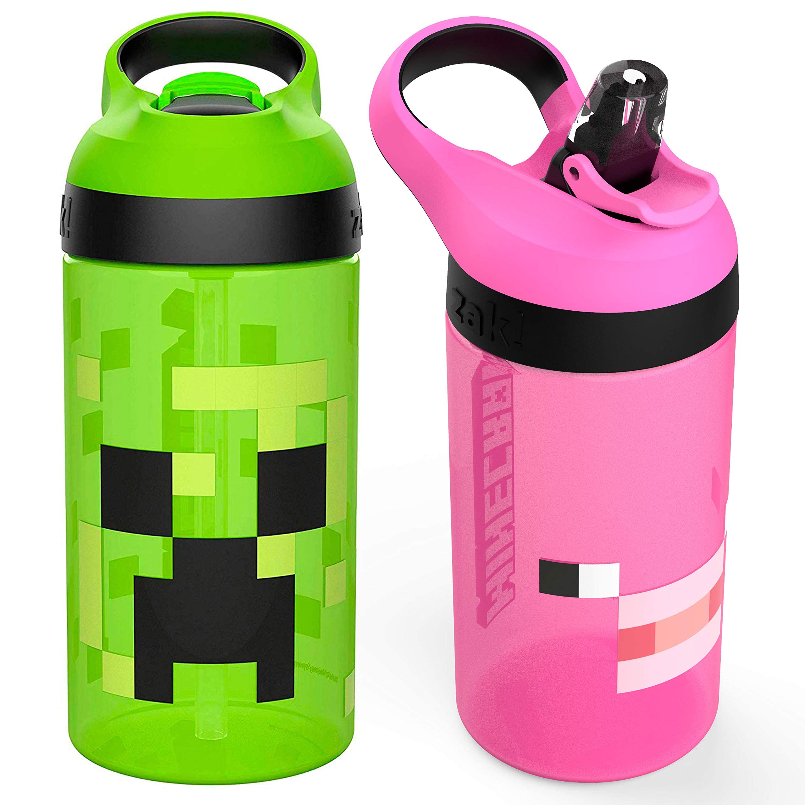 Foto 2 pulgar | Botella De Agua Zak Designs Minecraft Kids, 480 Ml, Juego De 2 Piezas - Venta Internacional.