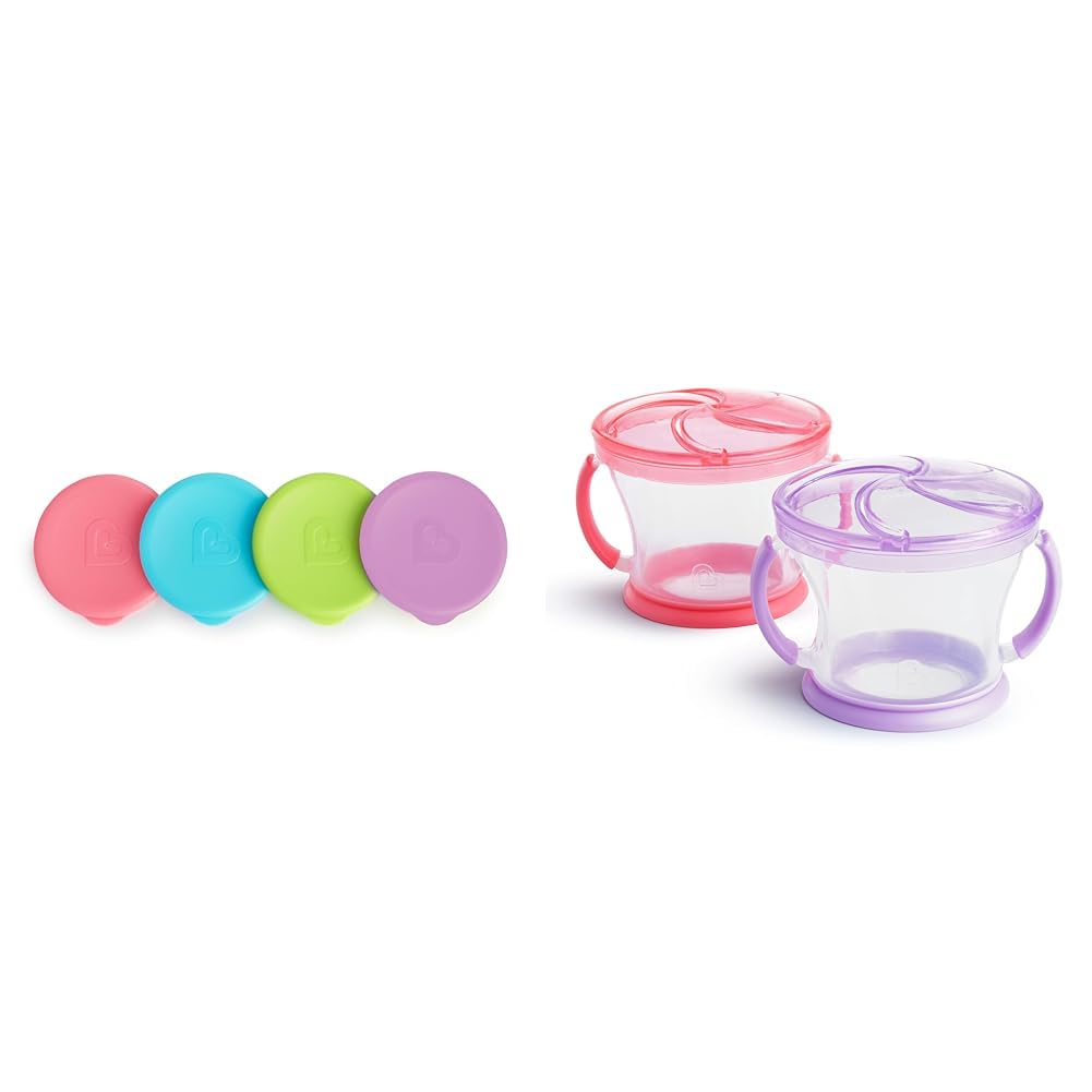Foto 2 pulgar | Toddler Cups Munchkin Miracle 360 Sippy Con 4 Tapas Y 2 Recipientes Para Aperitivos - Venta Internacional.